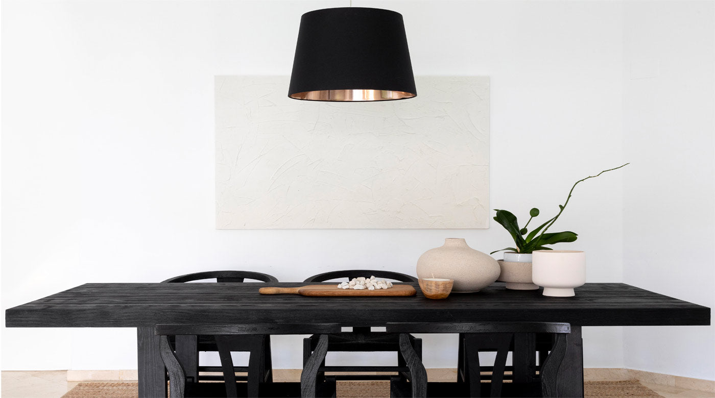 destacado consejos comedor blanco negro colineal