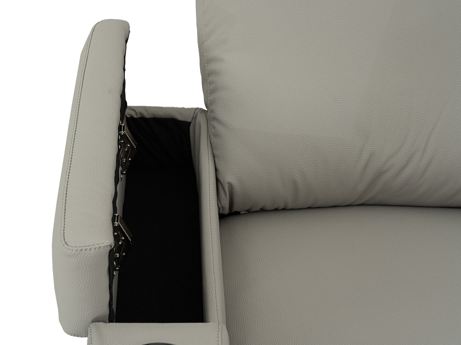 Loveseat Bradford Recliner Storage #Color_SilverPU"8991"