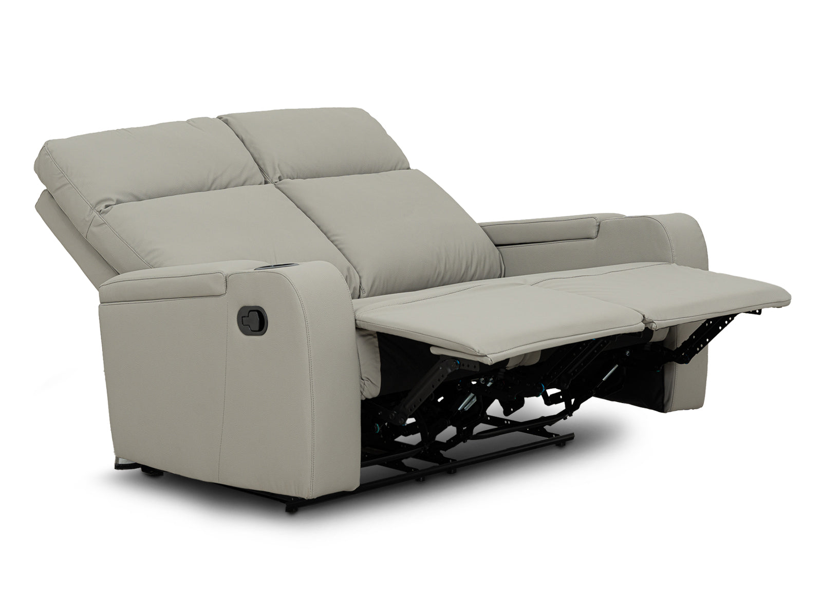 Loveseat Bradford Recliner Storage #Color_SilverPU"8991"