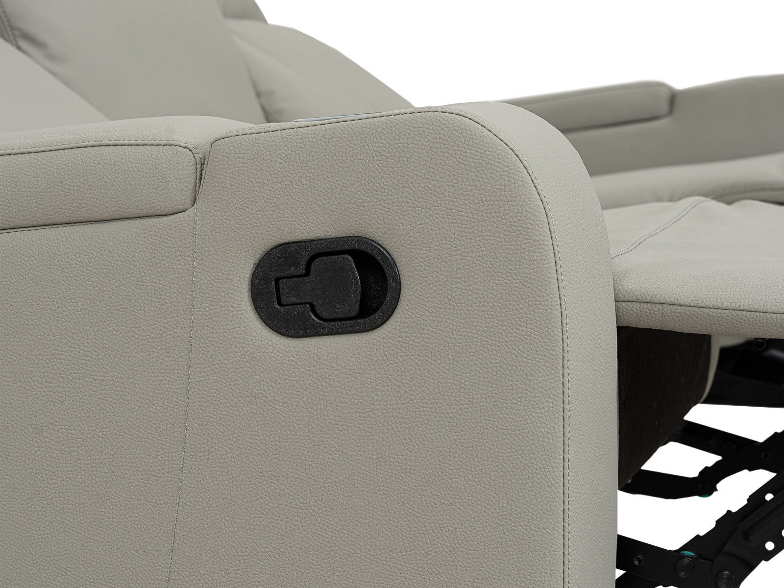 Sofa Recliner Bradford Storage #Color_SilverPU"9004"