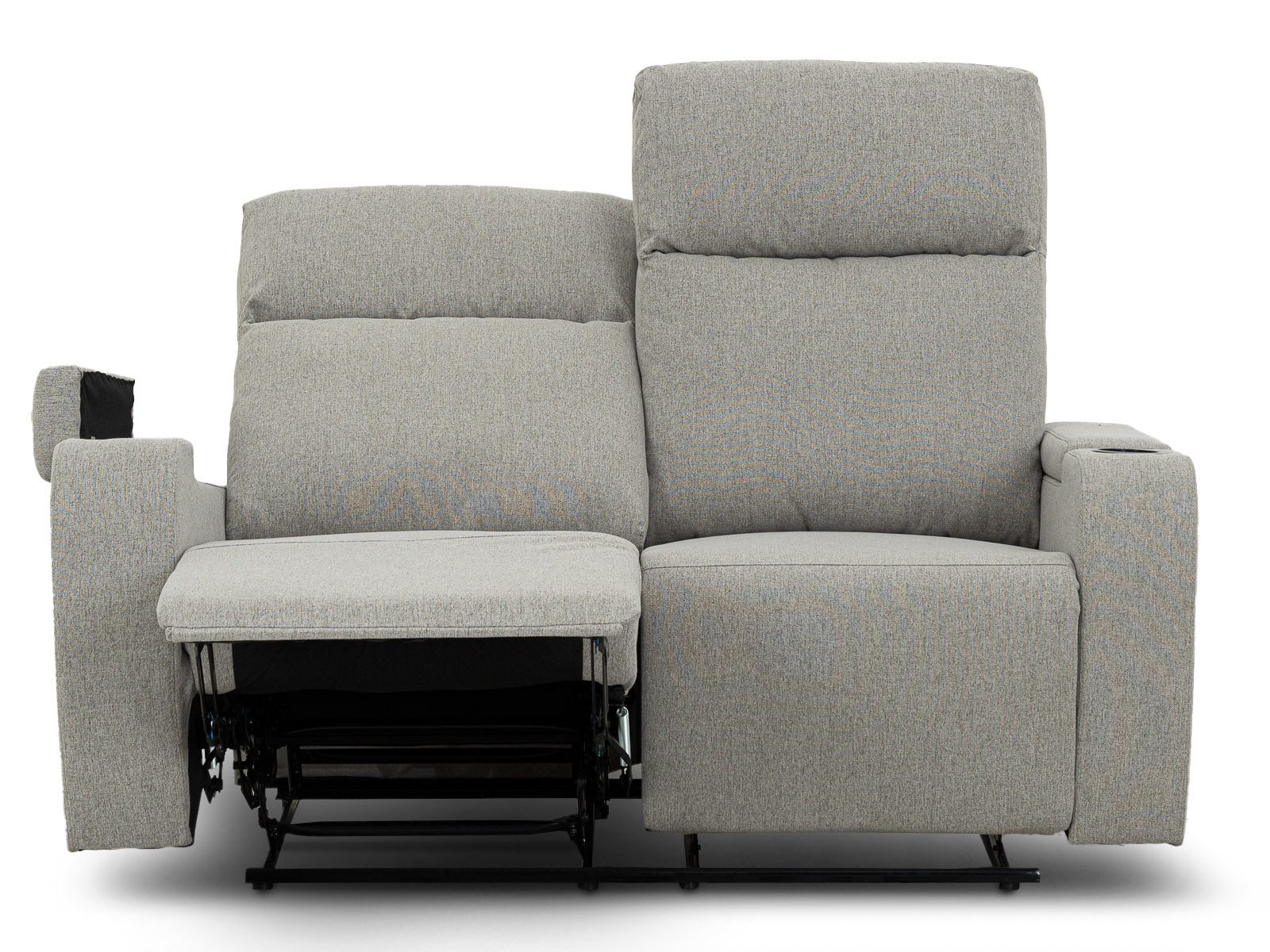 Loveseat Bradford Recliner Storage #Color_SilverTela"9011"