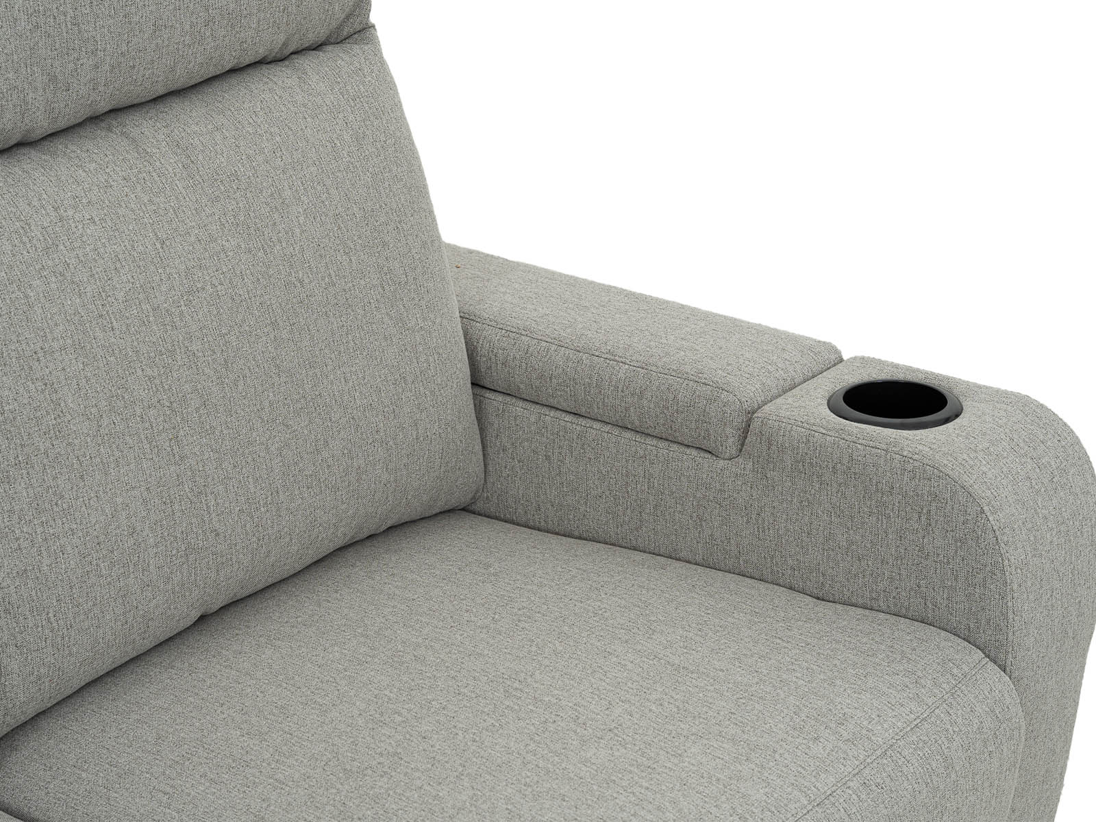 Loveseat Bradford Recliner Storage #Color_SilverTela"9011"