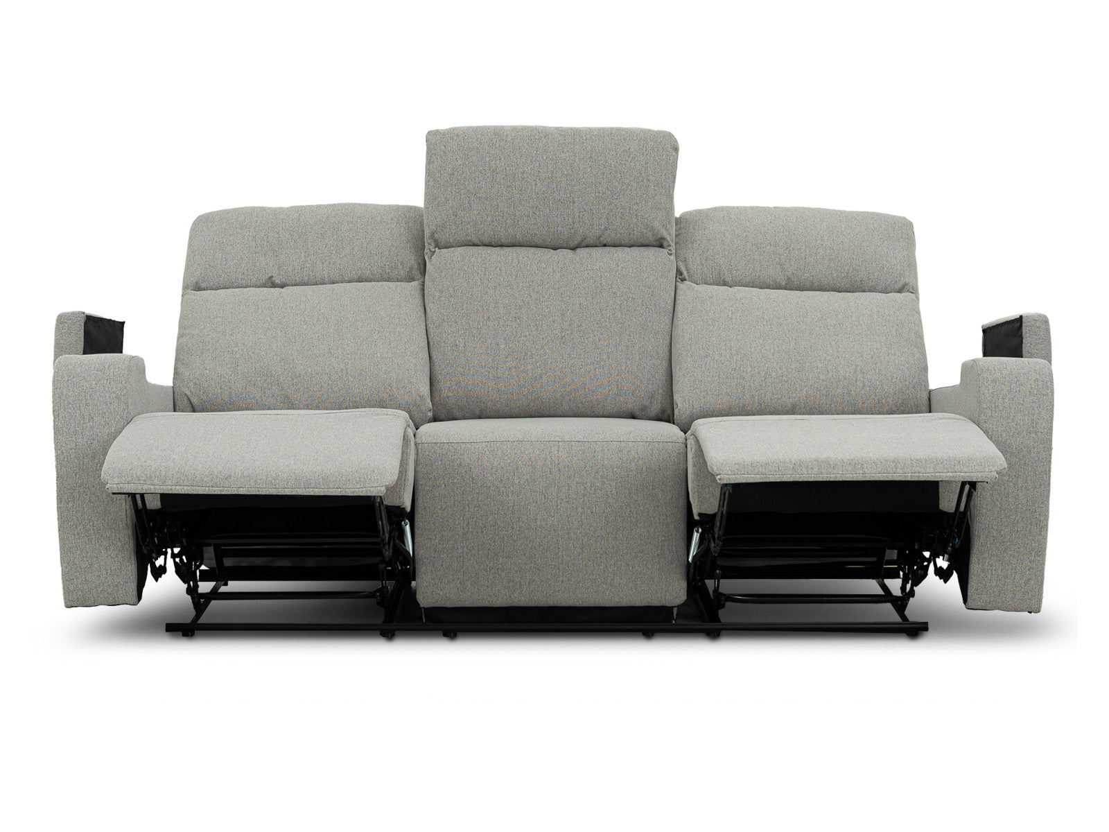 Sofa Recliner Bradford Storage #Color_SilverTela"9028"
