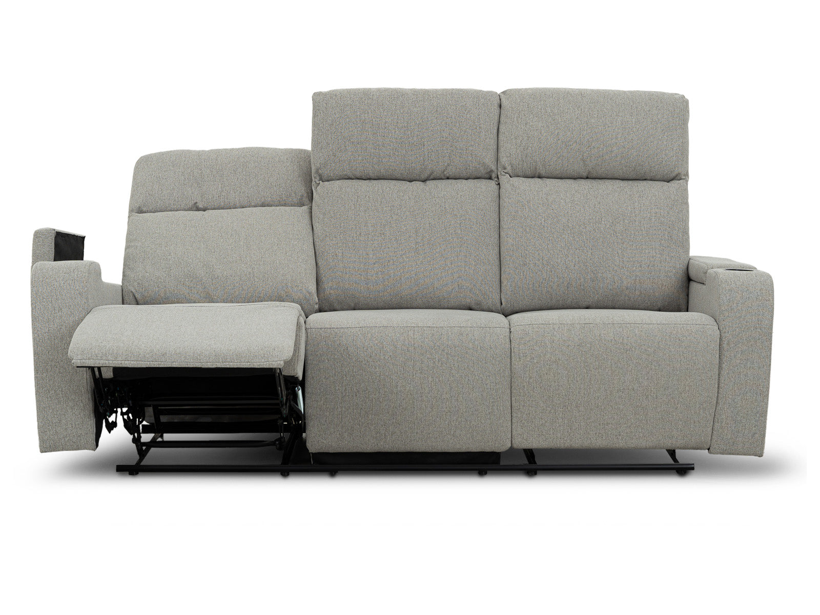 Sofa Recliner Bradford Storage #Color_SilverTela"9028"