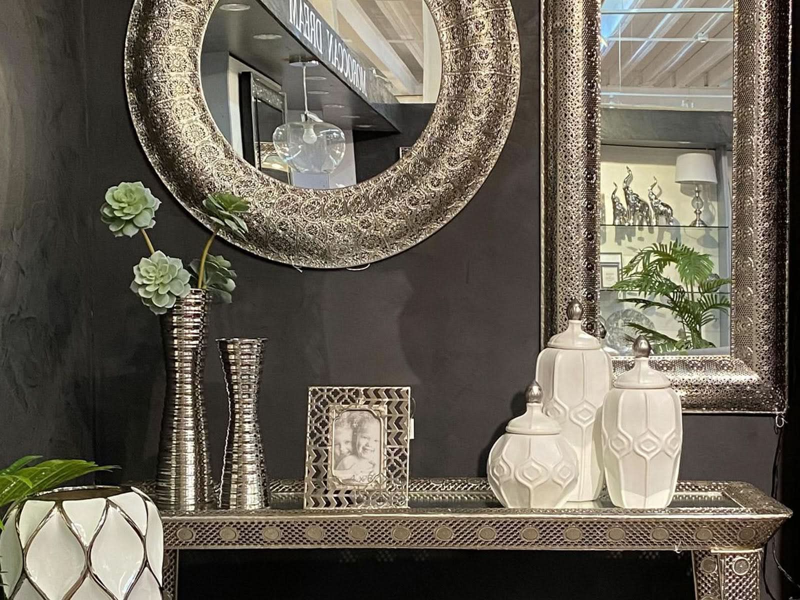 Florero C/Gris 10.3x10.3x39cm