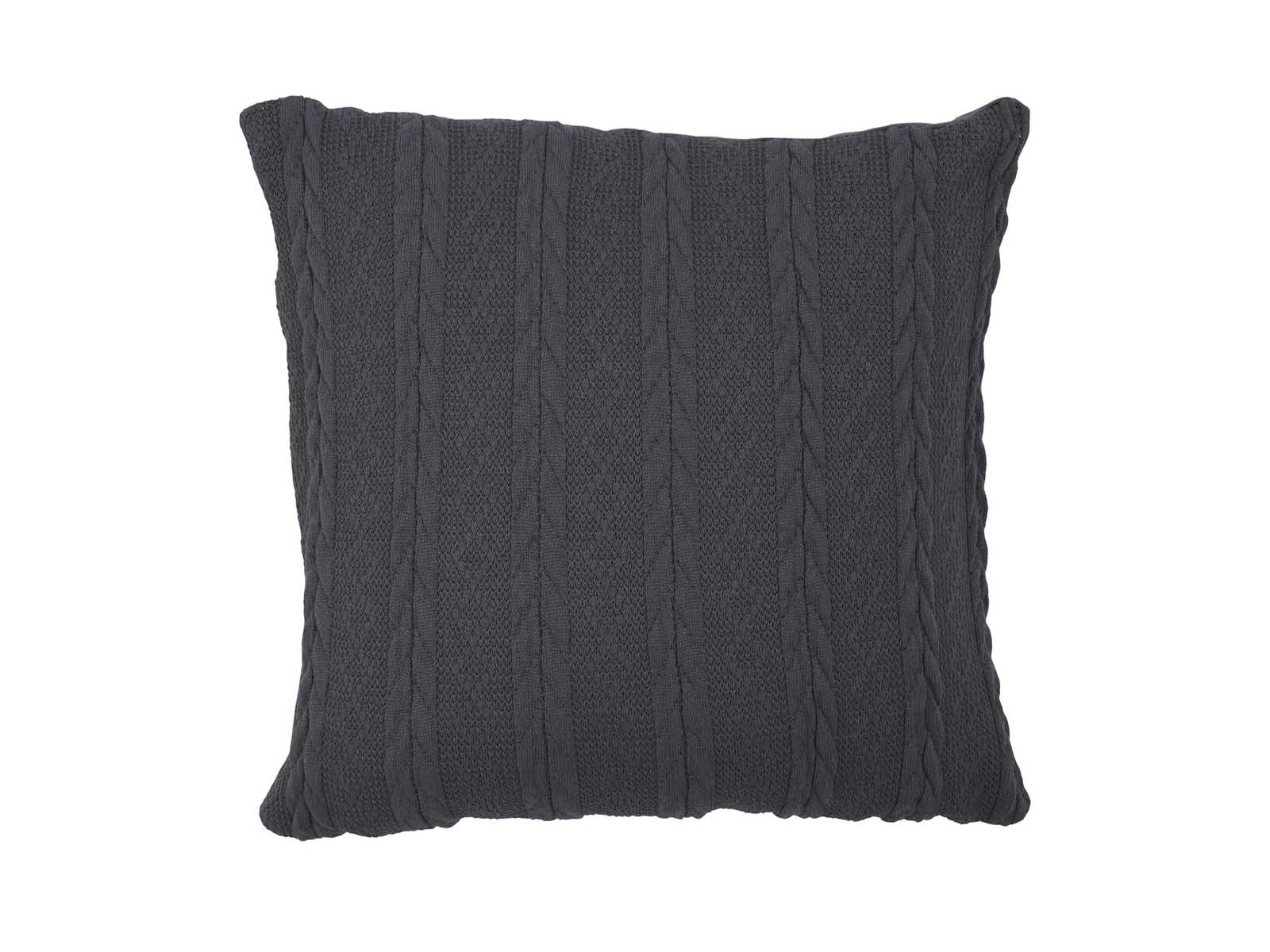 Cojin Poliester 45X45 Cm Siena Negro Trenza