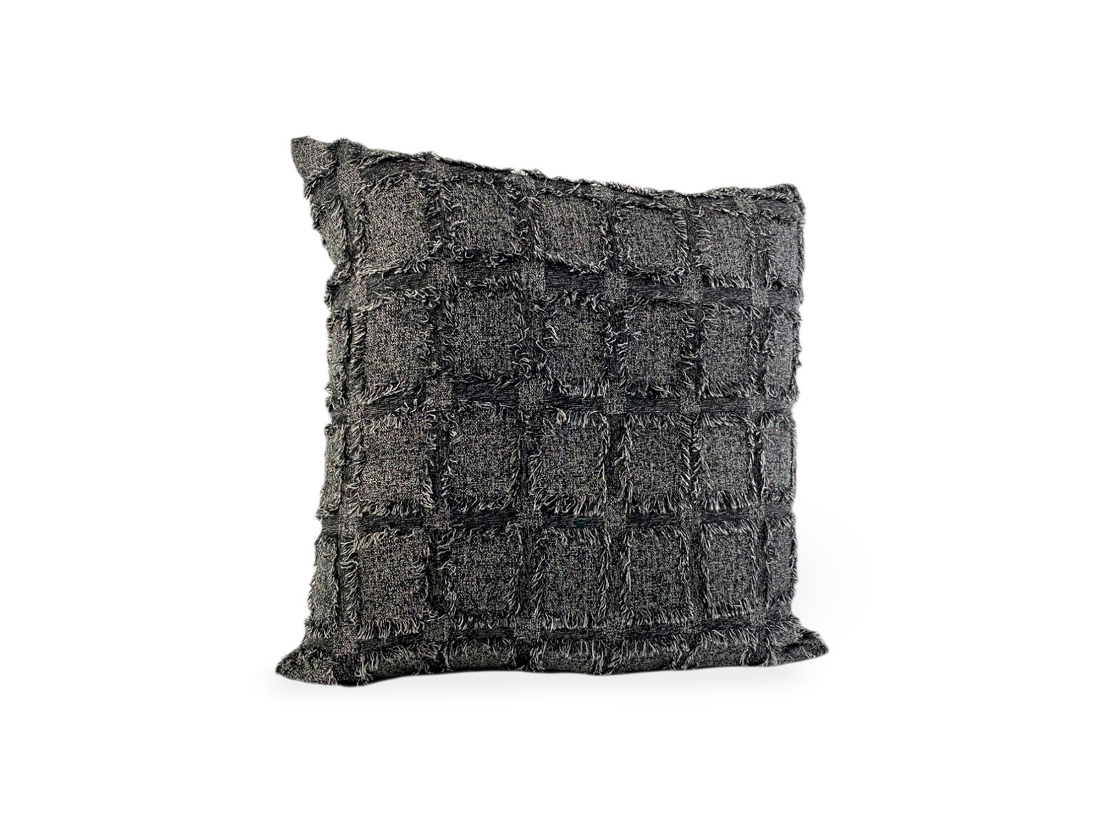 Cojin Poliester 45X45 Cm Siena Gris Cuadros