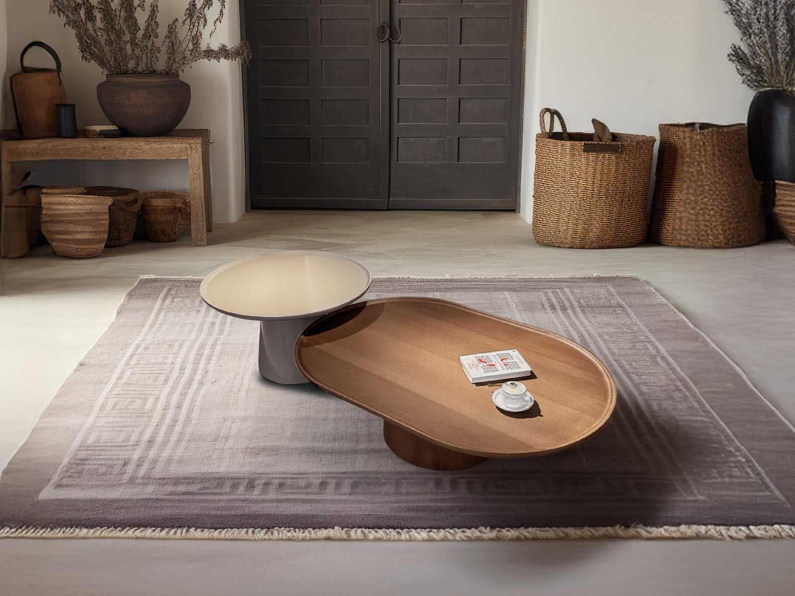 Mesa Centro + Mesa Auxiliar Olivia