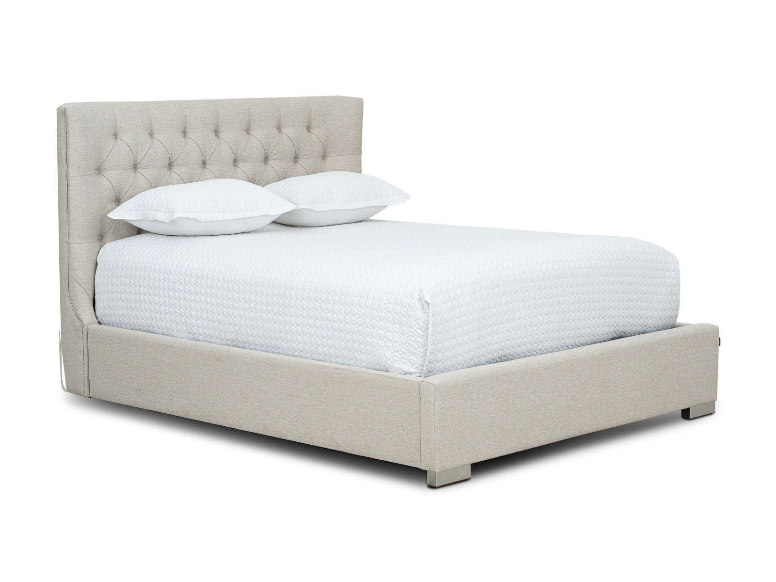 Cama Martini Basso Fog Capitoneada #Color_Tan"T361102"