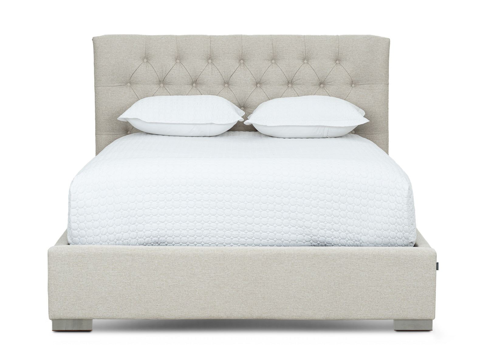 Cama Martini Basso Fog Capitoneada #Color_Tan"T361102"