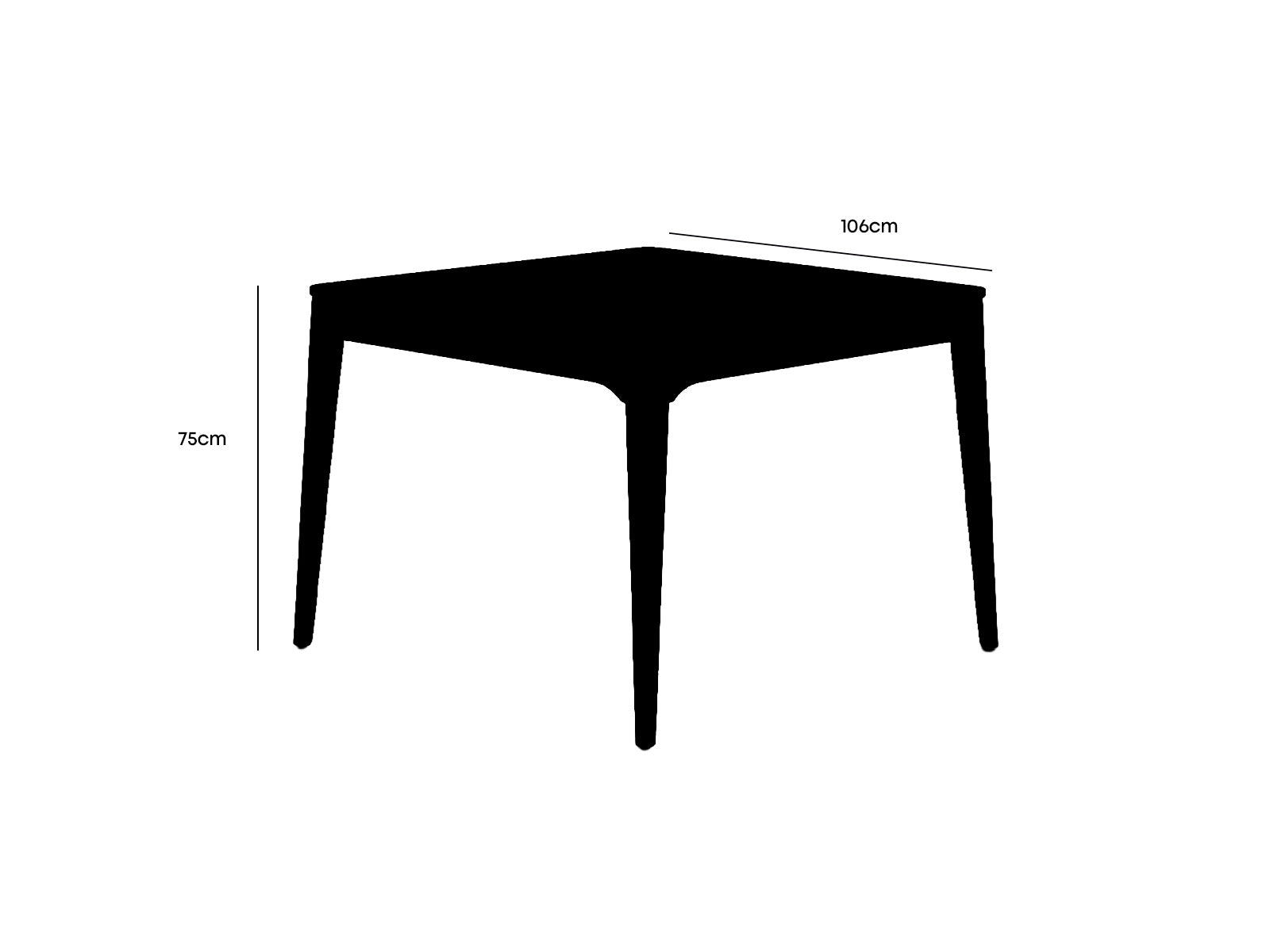 Mesa Comedor Milo Cuadrada Honey Wash
