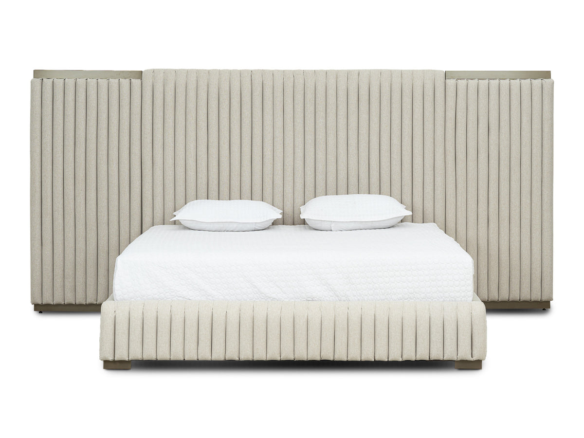 Cama Kioto Paneles Laterales #Color_Beige"T36110"