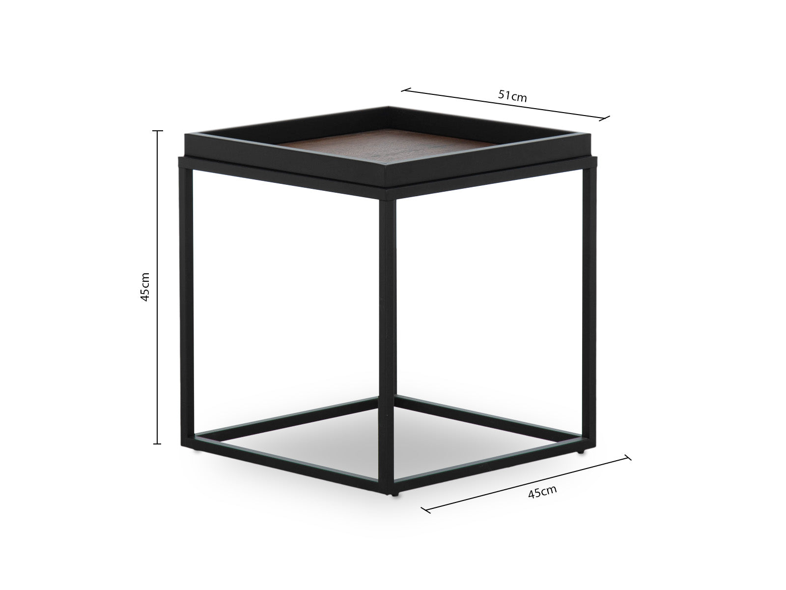 Mesa Auxiliar Grey Metal