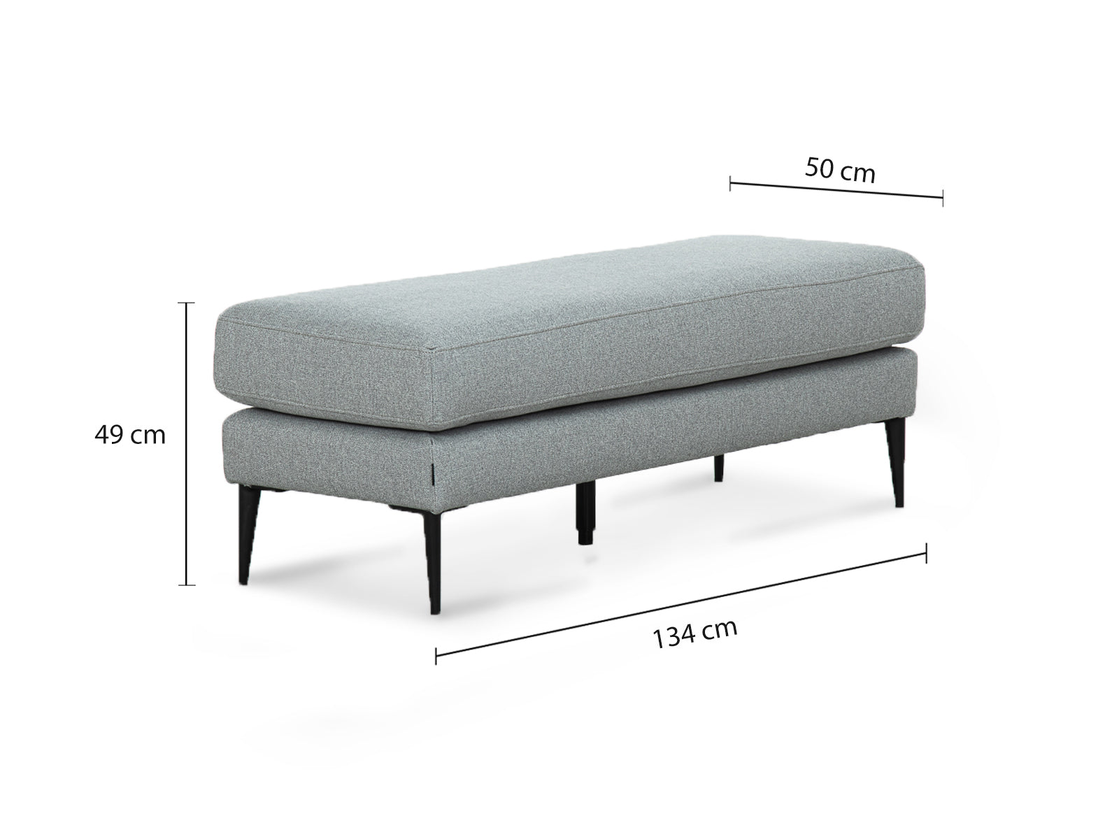 Banco Pie Cama Fenix #Color_Silver"T36914"