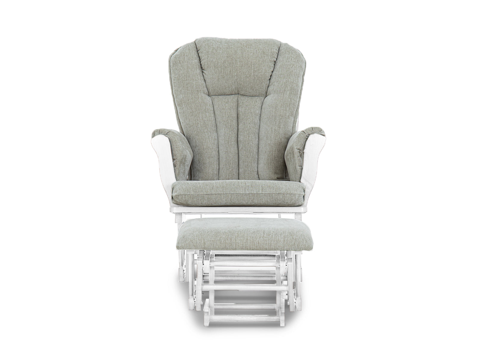 Mecedora Princess + Ottoman Blanco