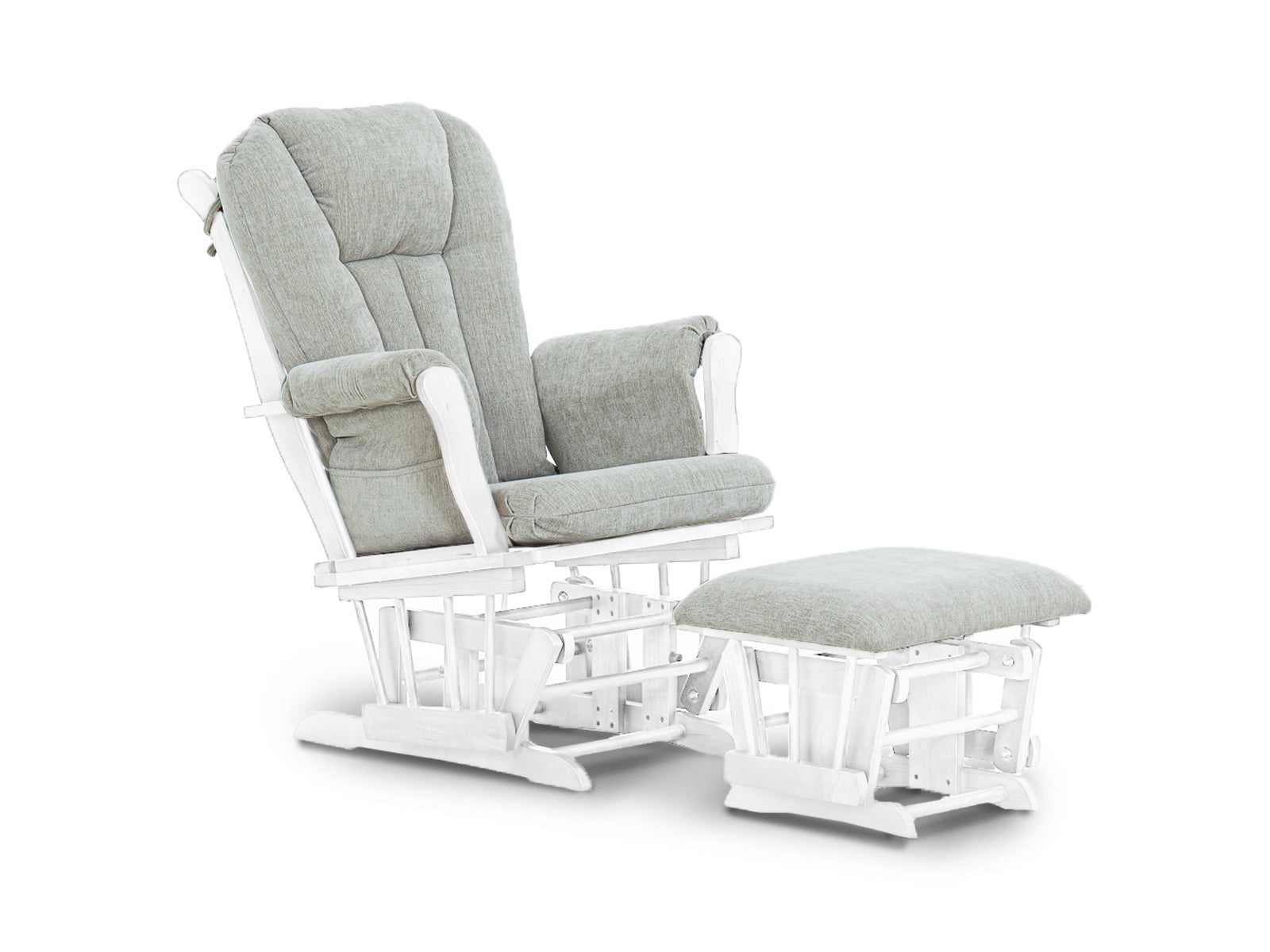 Mecedora Princess + Ottoman Blanco
