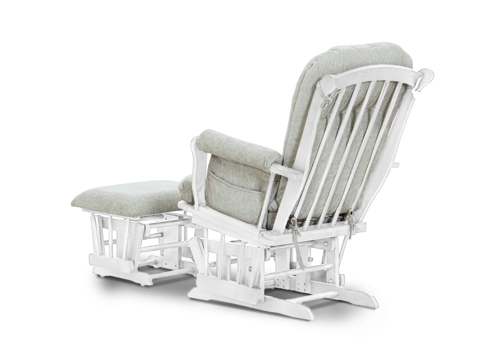 Mecedora Princess + Ottoman Blanco