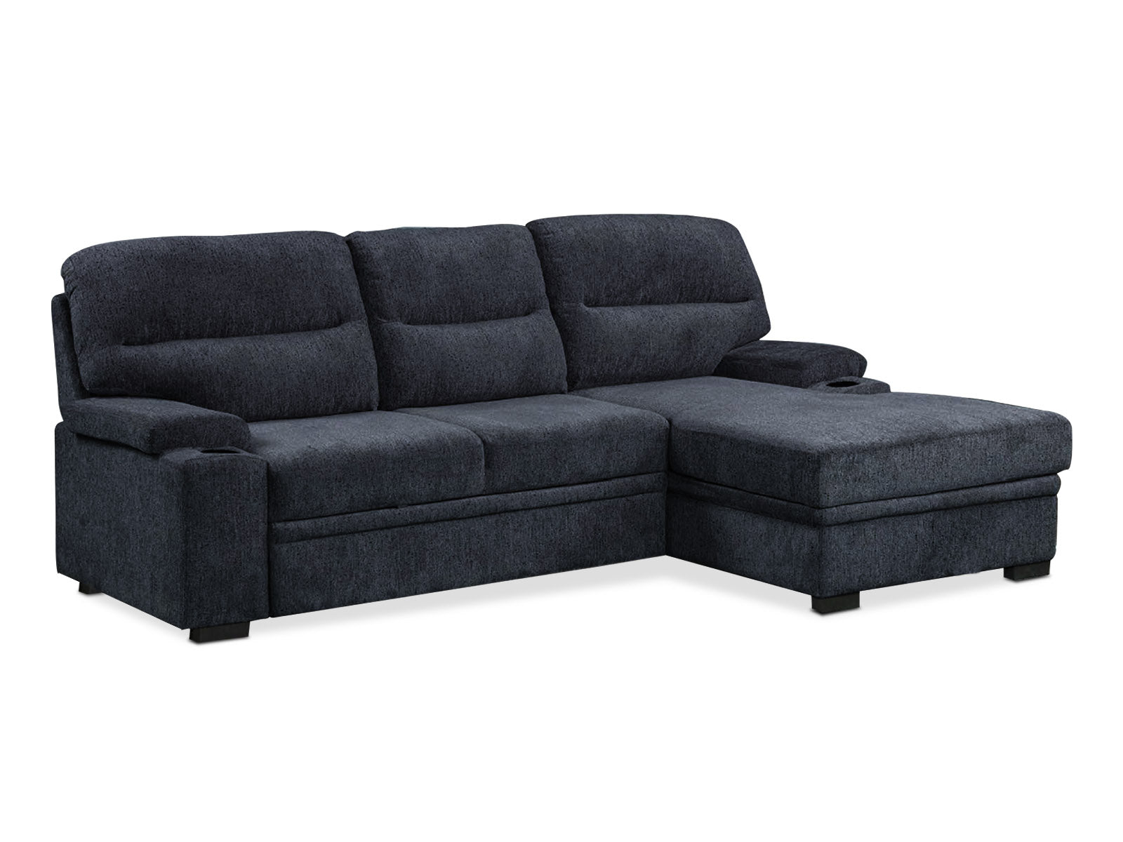 Sala Cyril Sofa Cama C/Negro 2P #Color_MidnightBlue"T36507"