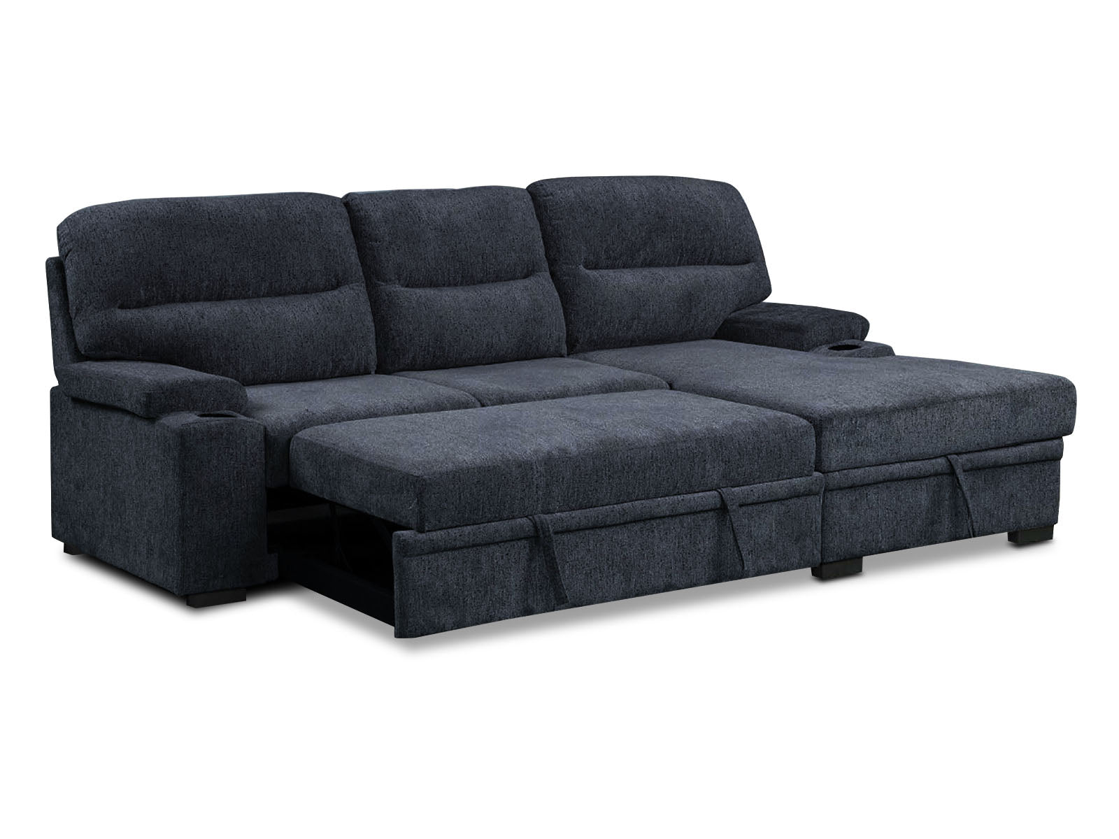 Sala Cyril Sofa Cama C/Negro 2P #Color_MidnightBlue"T36507"