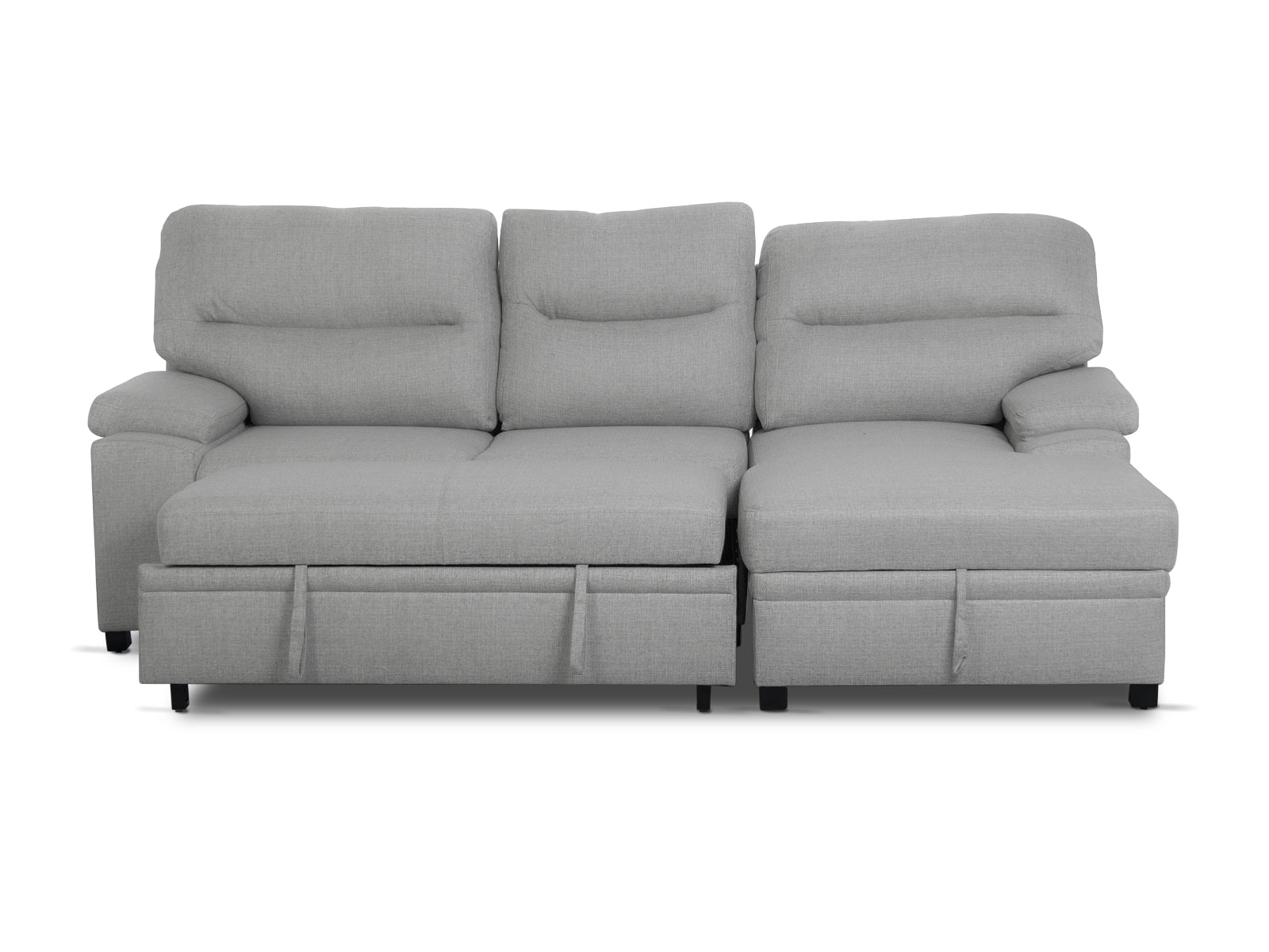 Sala Cyril Sofa Cama C/Negro 2P #Color_Silver"T36914"