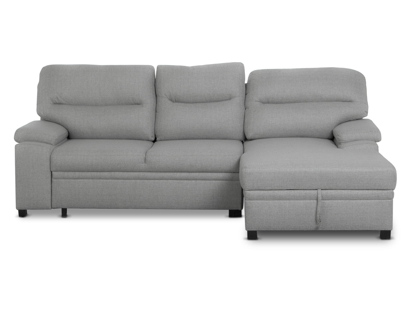 Sala Cyril Sofa Cama C/Negro 2P #Color_Silver"T36914"
