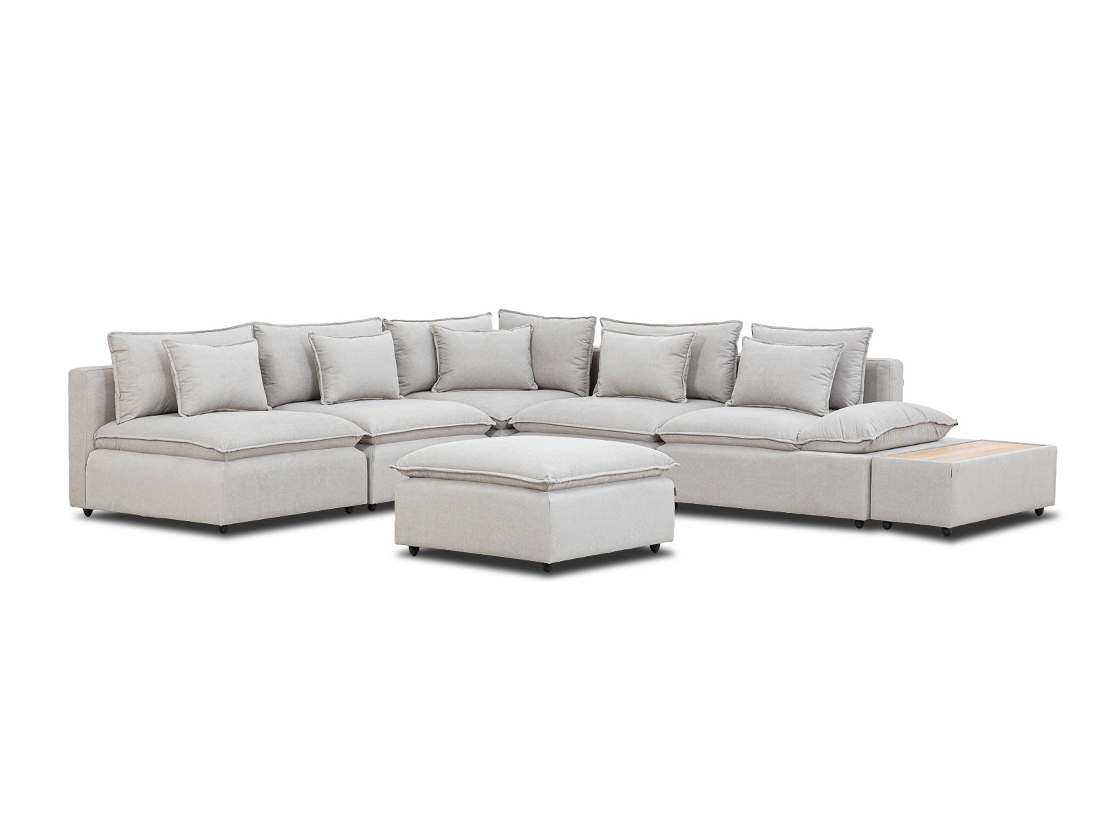 Sala Bella Modular 7P #Color_PaleGoldenrod"T32900"