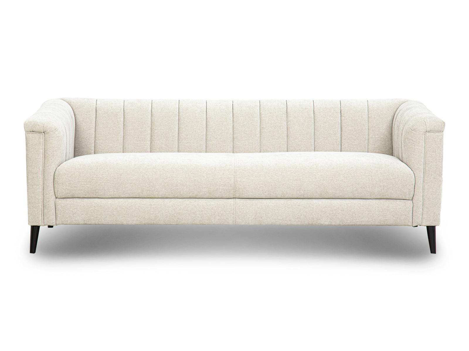 Sofa Triple Powell C/Met Black #Color_Beige"T32104"