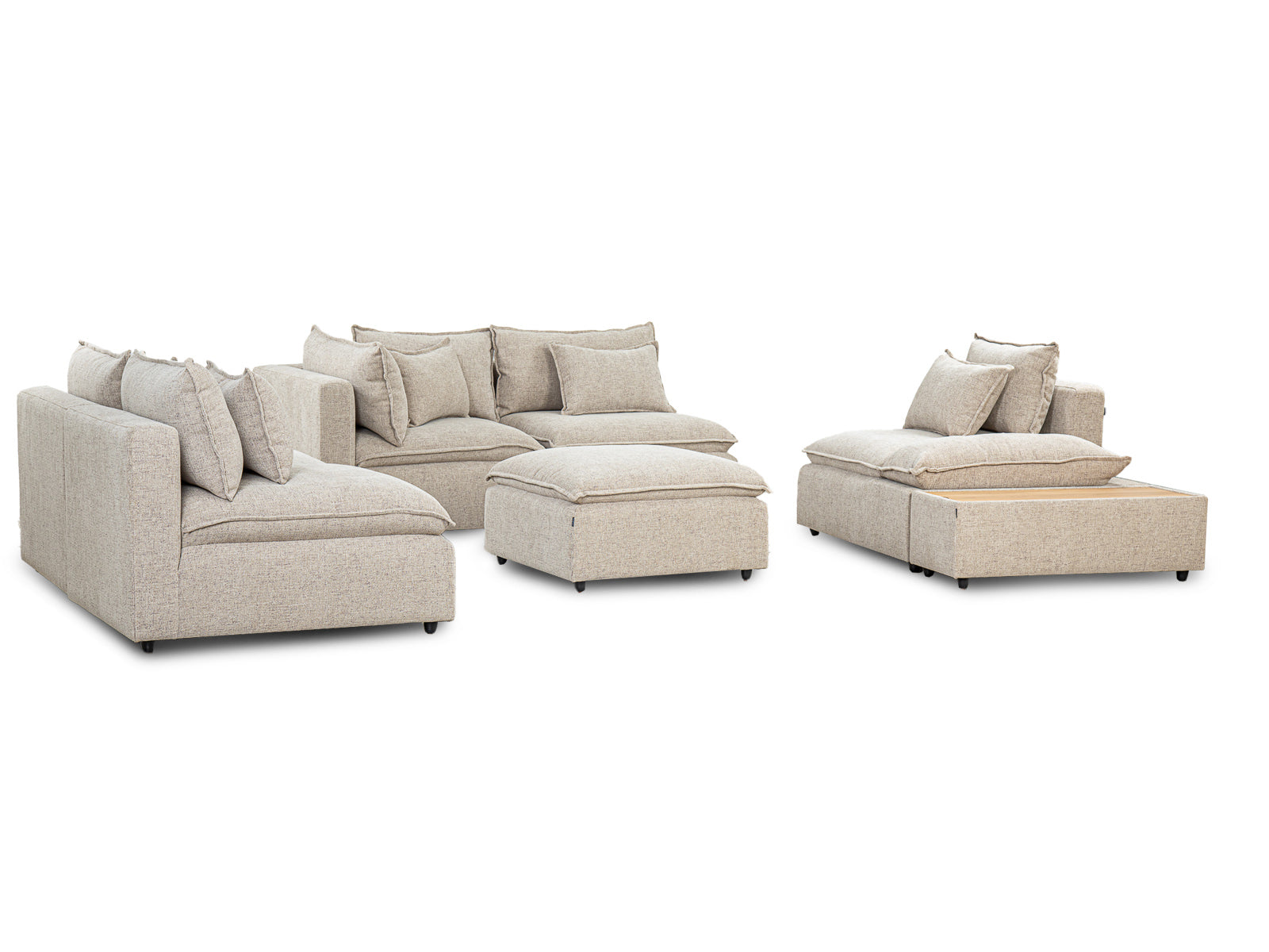 Sala Bella Modular 7P #Color_Tan"T32703"