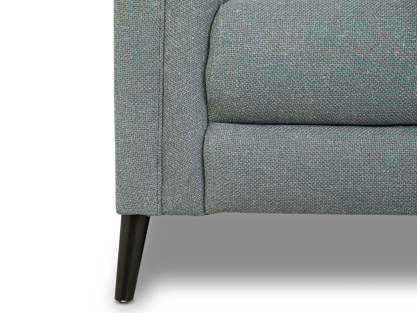 Sofa Triple Powell C/Met Black #Color_SlateGray"T36510"