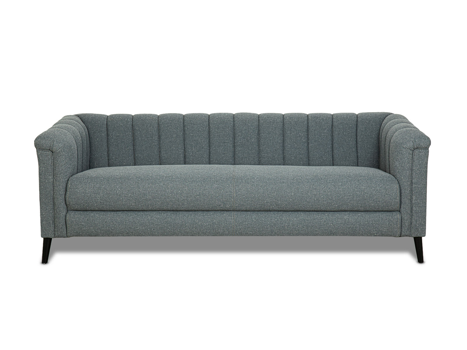 Sofa Triple Powell C/Met Black #Color_SlateGray"T36510"