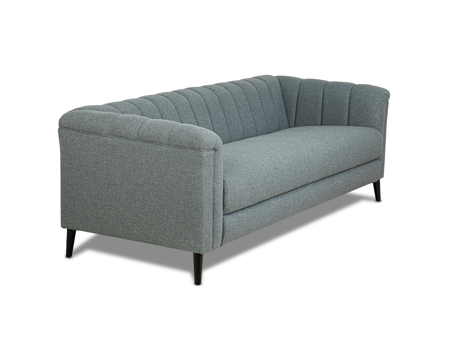 Sofa Triple Powell C/Met Black #Color_SlateGray"T36510"