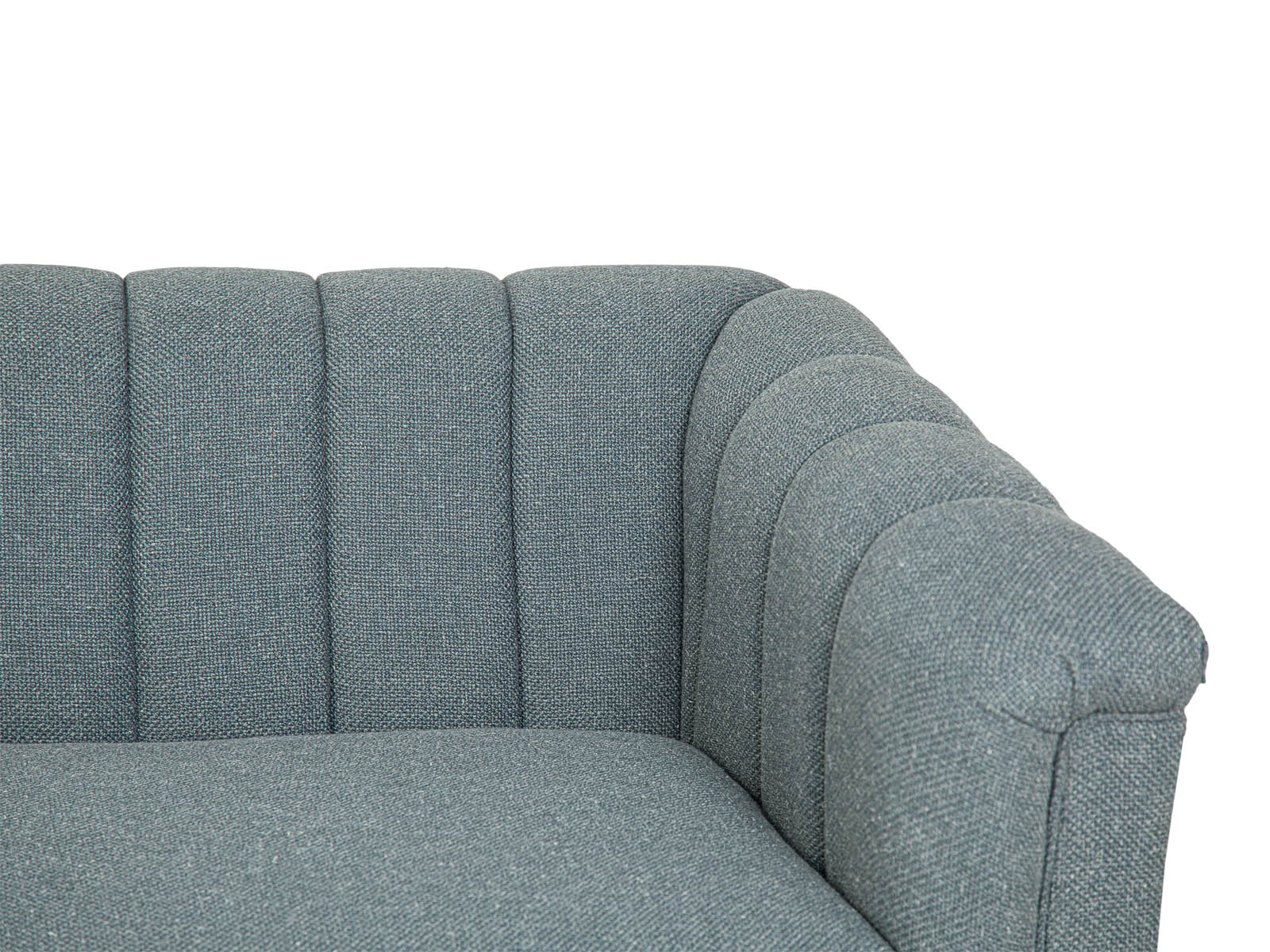 Sofa Triple Powell C/Met Black #Color_SlateGray"T36510"