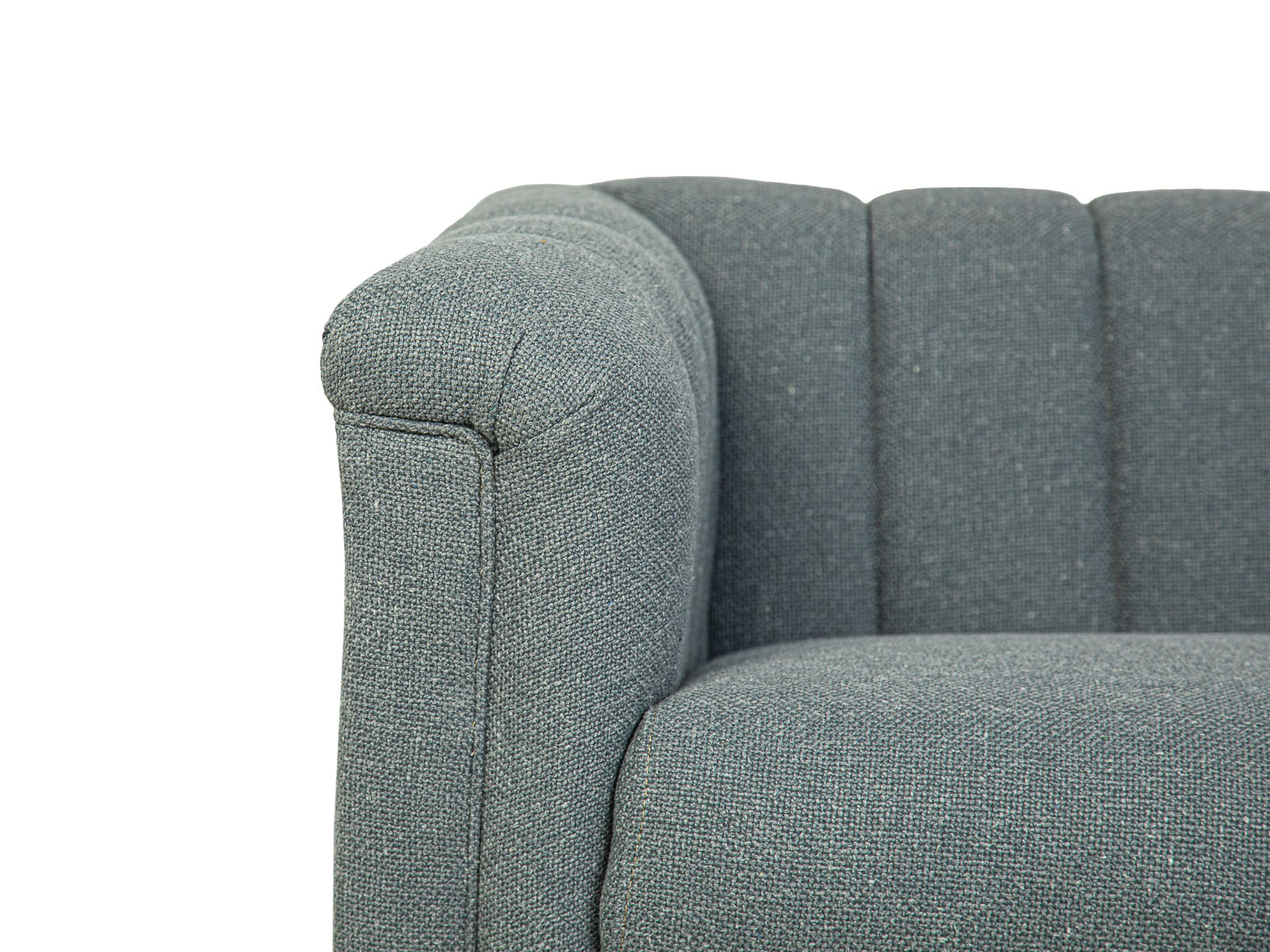 Sofa Triple Powell C/Met Black #Color_SlateGray"T36510"