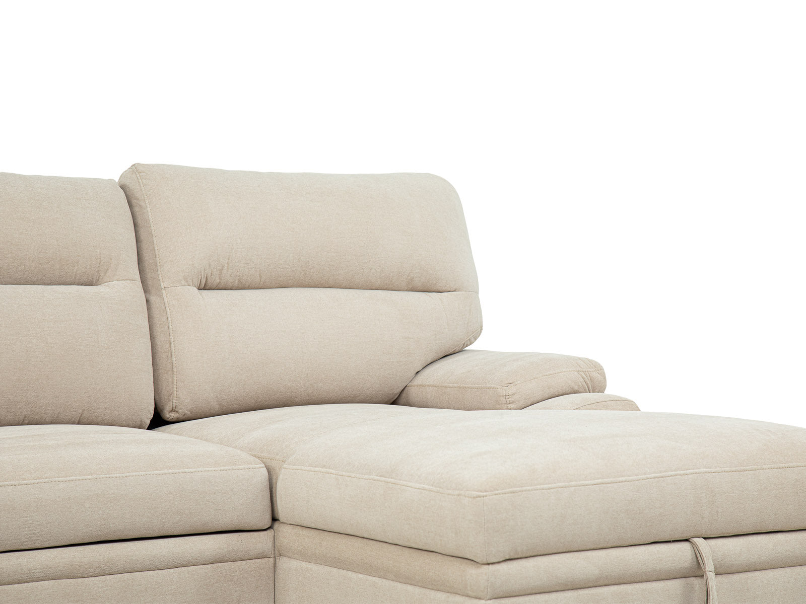 Sala Cyril Sofa Cama C/Negro 2P #Color_Tan"T48700"