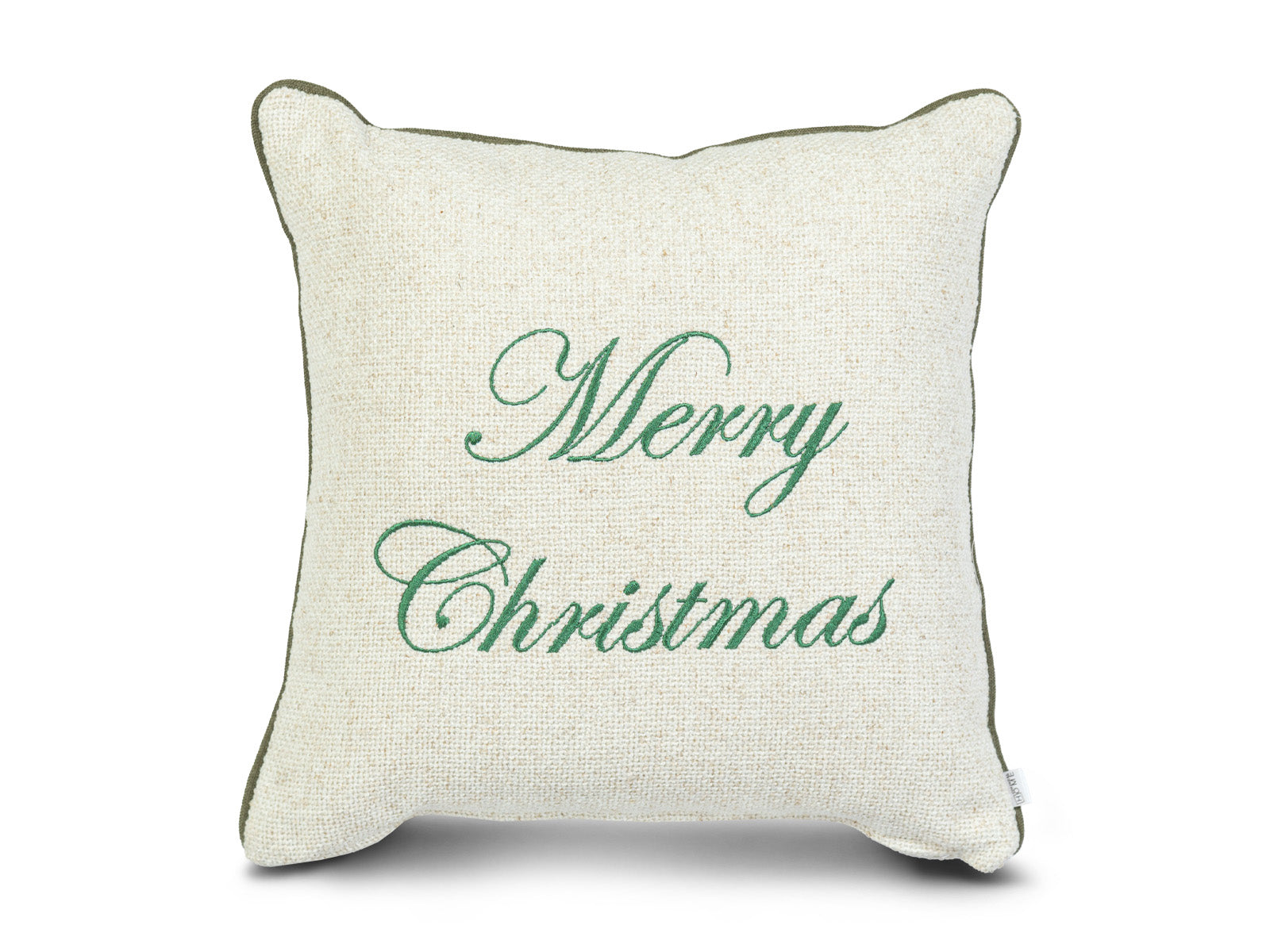 Cojin Merry Christmas Verde Navidad