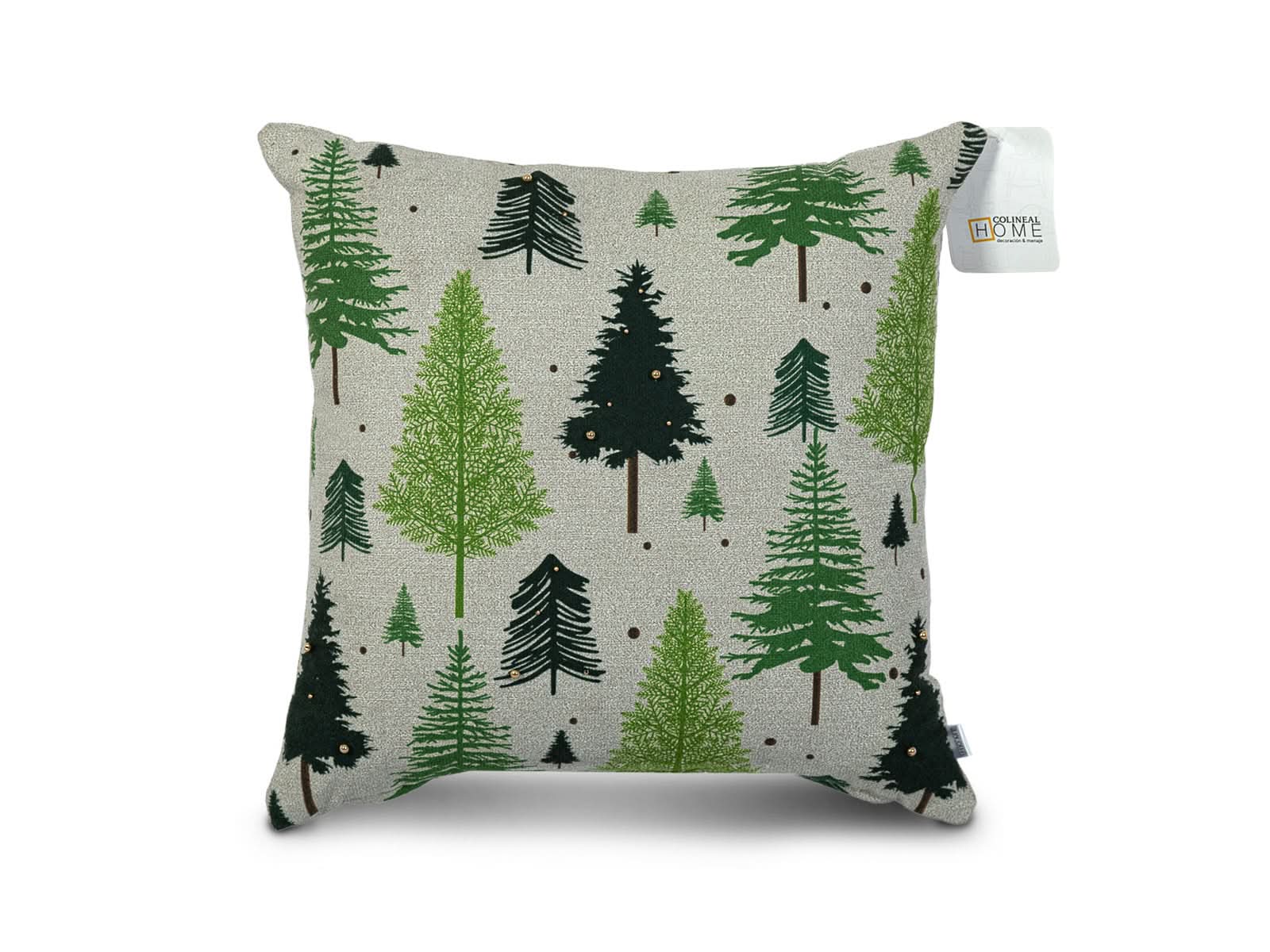 Cojin Arboles Navidad #Color_Gris