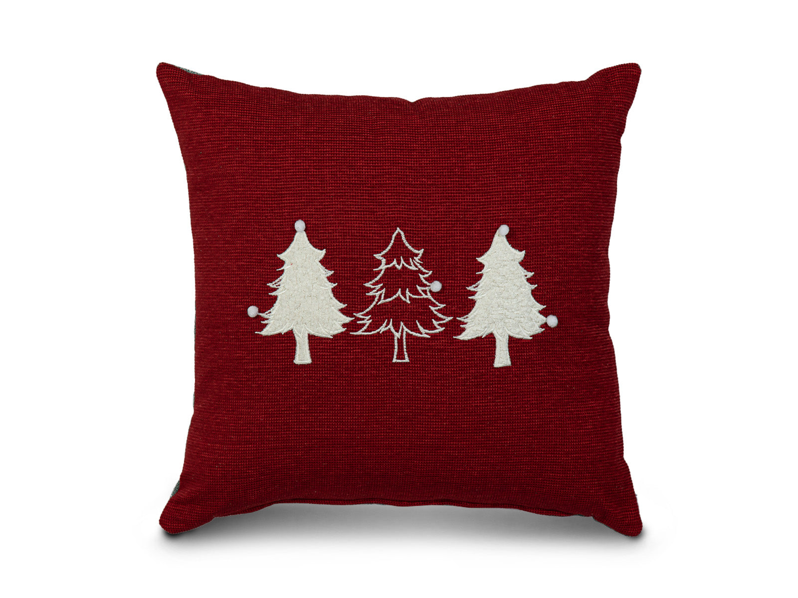 Cojin Rojo Arboles Navidad #Color_Rojo