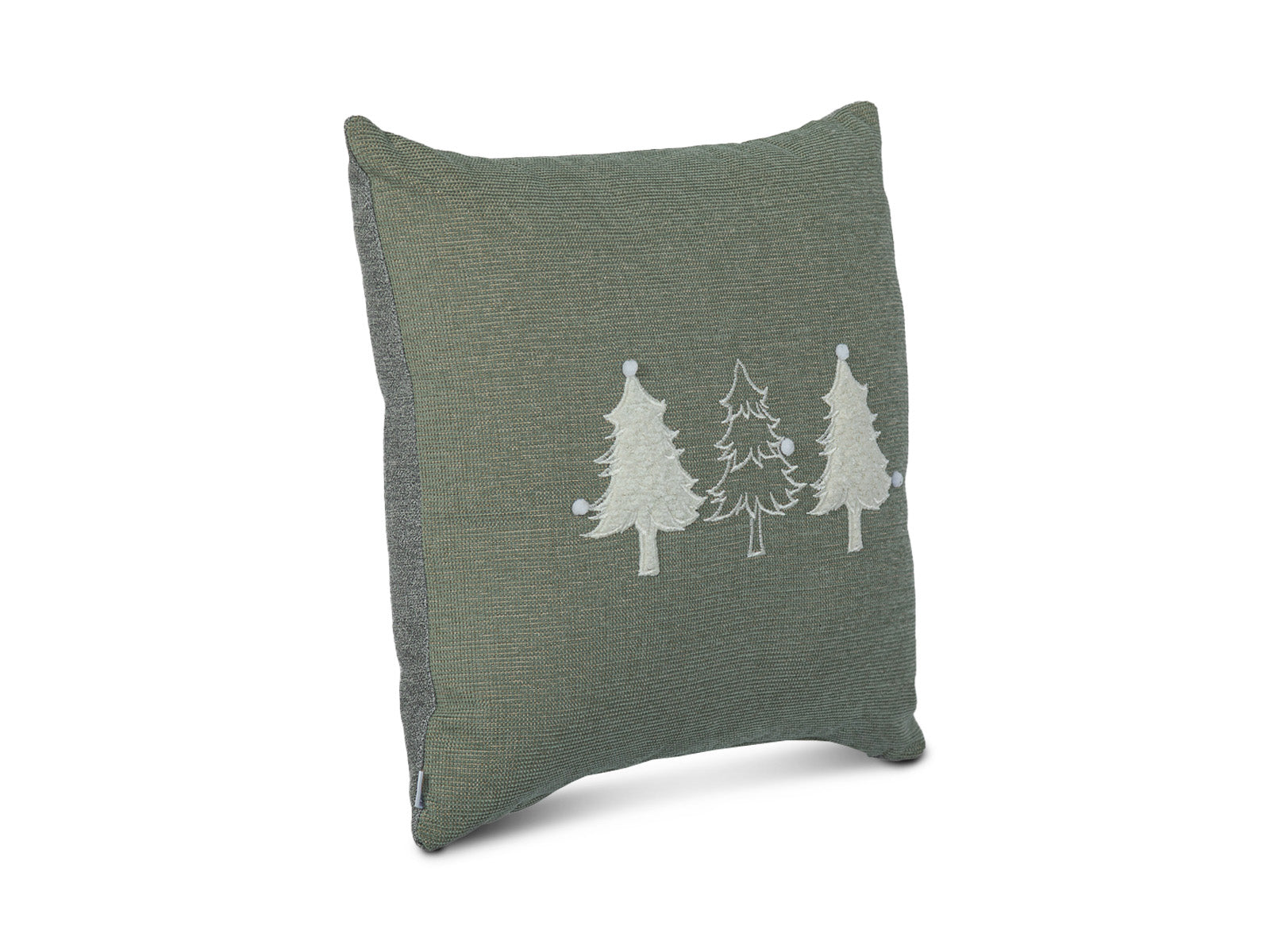 Cojin Rojo Arboles Navidad #Color_Gris