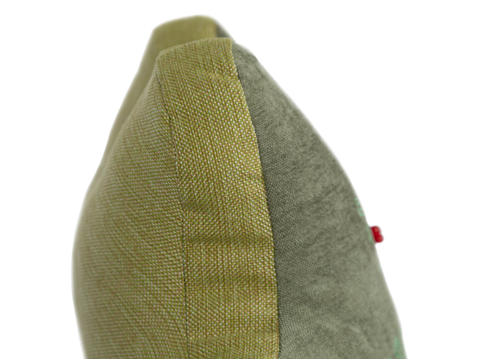 Cojin Verde Copo de Nieve Navidad