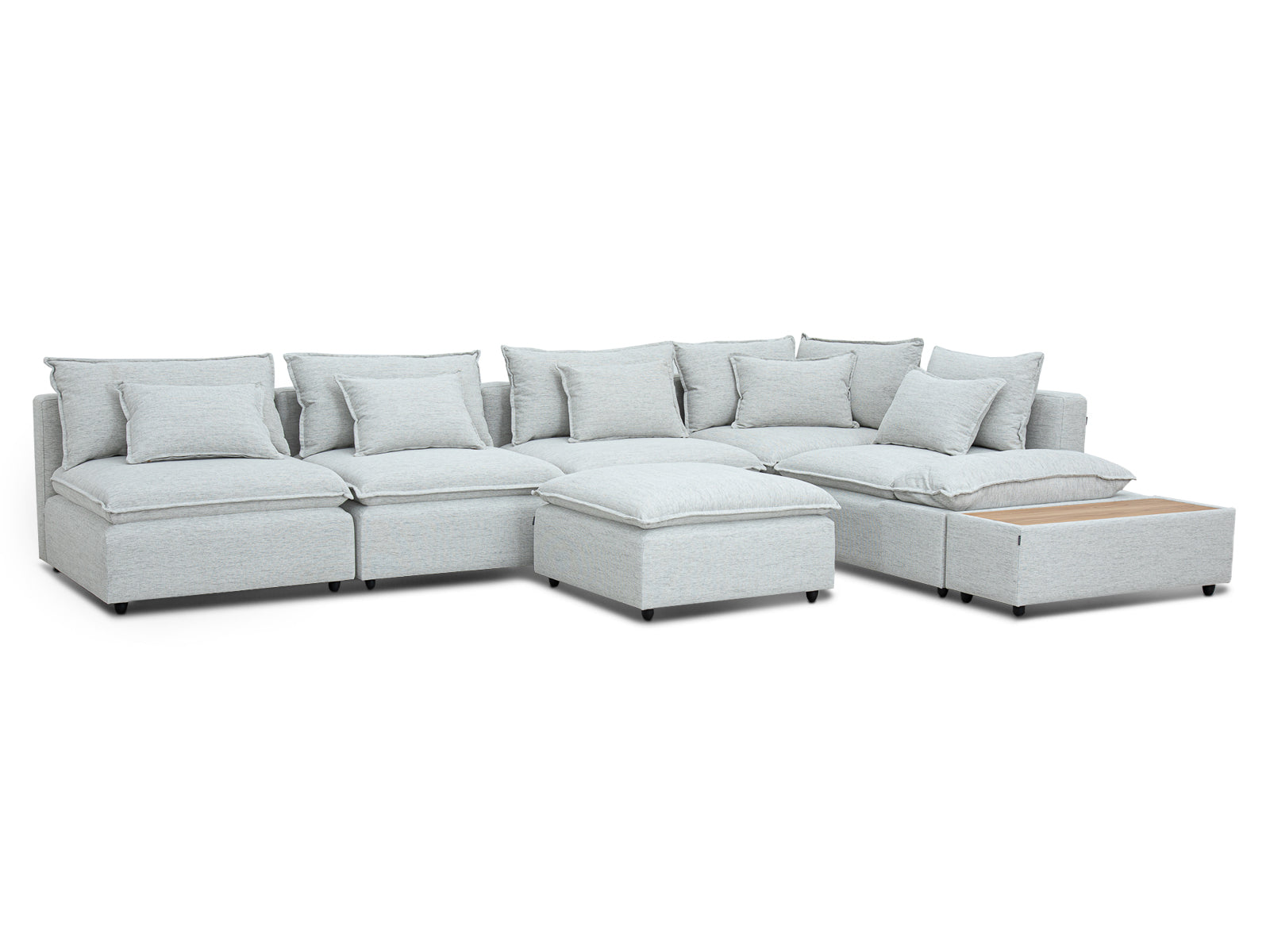 Sala Bella Modular 7P #Color_Gainsboro"T37110"