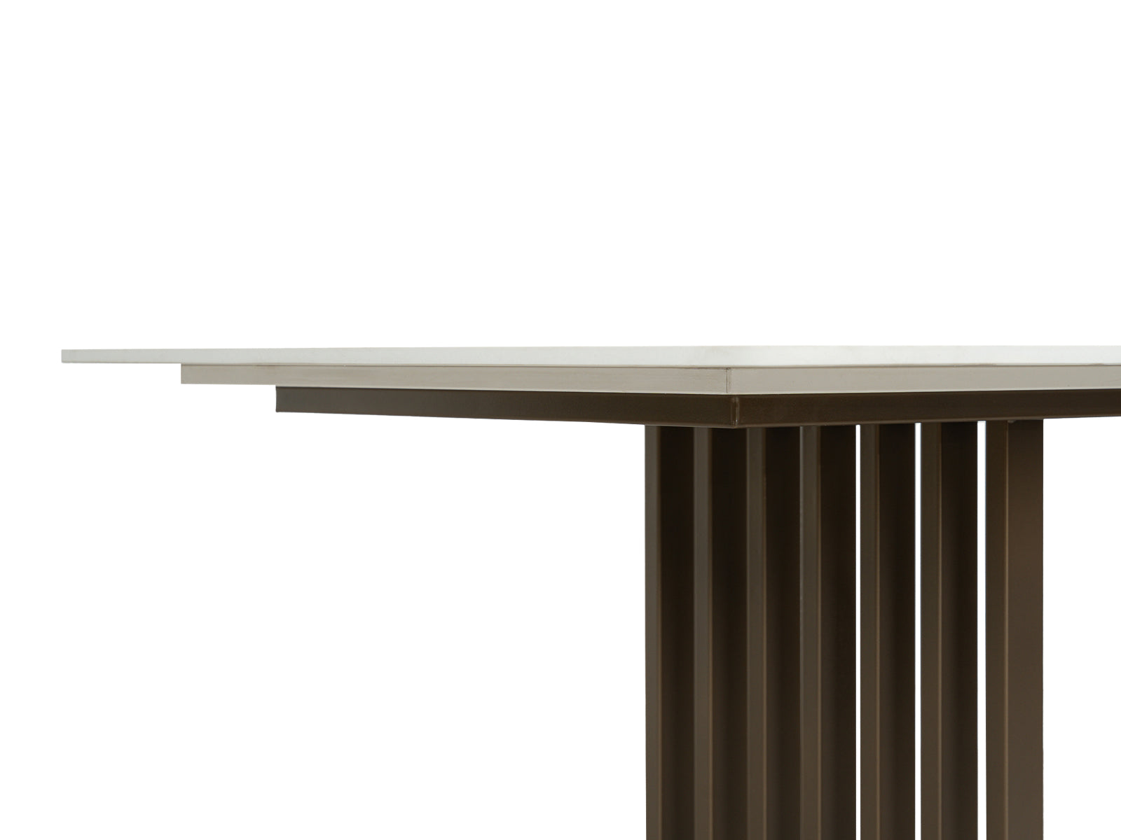 Mesa Comedor Nerea Rectangular Bronce