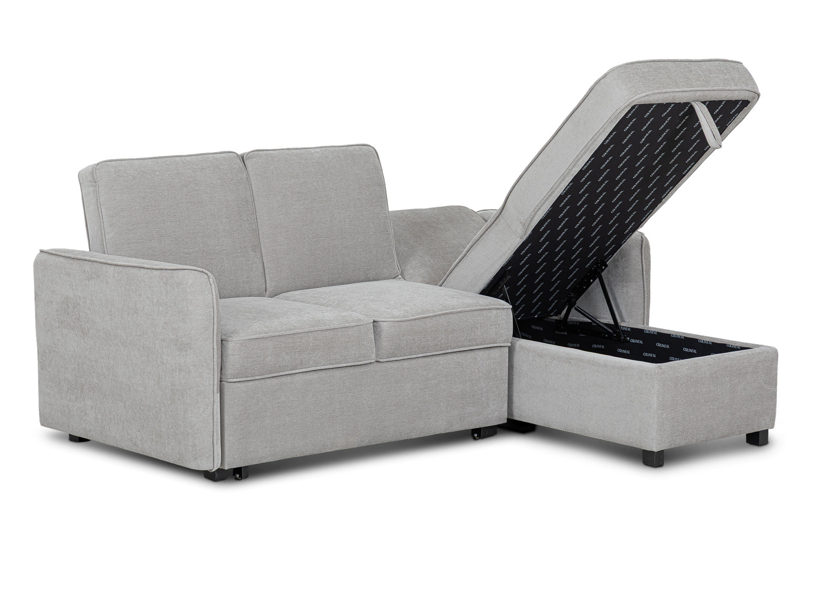 Sala Sofa Cama Charlie New #Color_Silver"T48900"