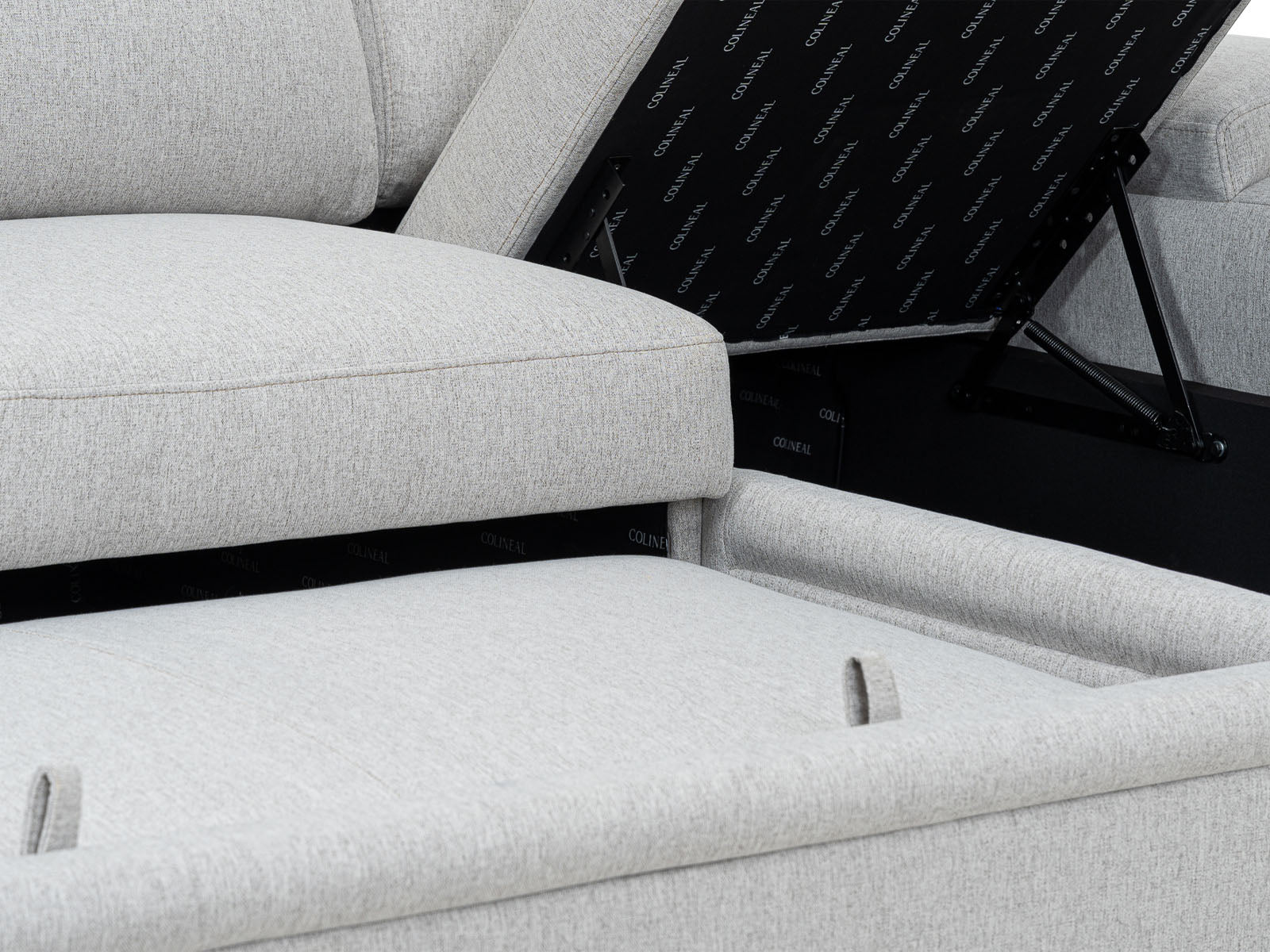 Sala Cyril Sofa Cama C/Negro 2P #Color_Gainsboro"T36913"