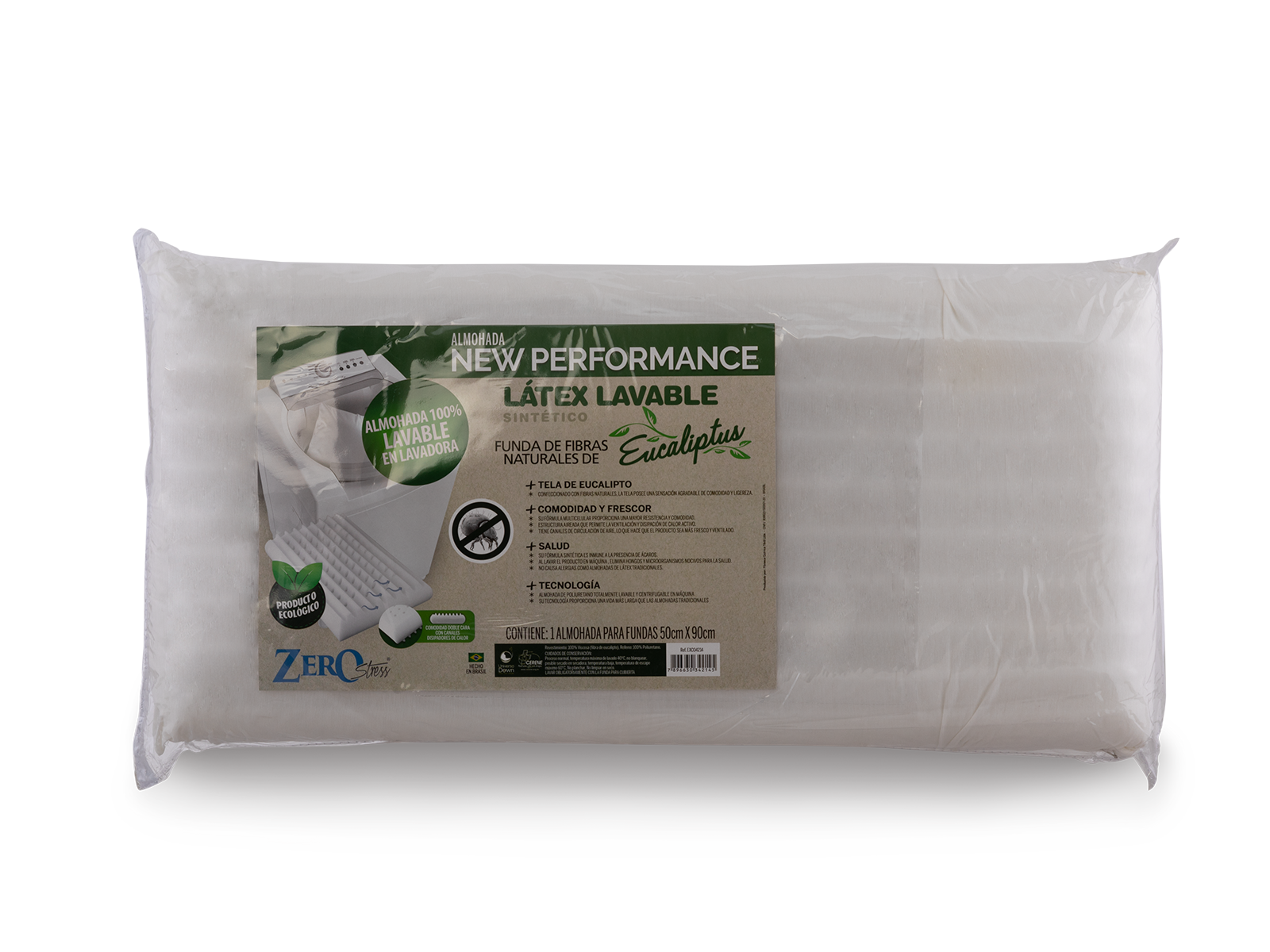 Almohada Latex Eucaliptus Aroma 50x90