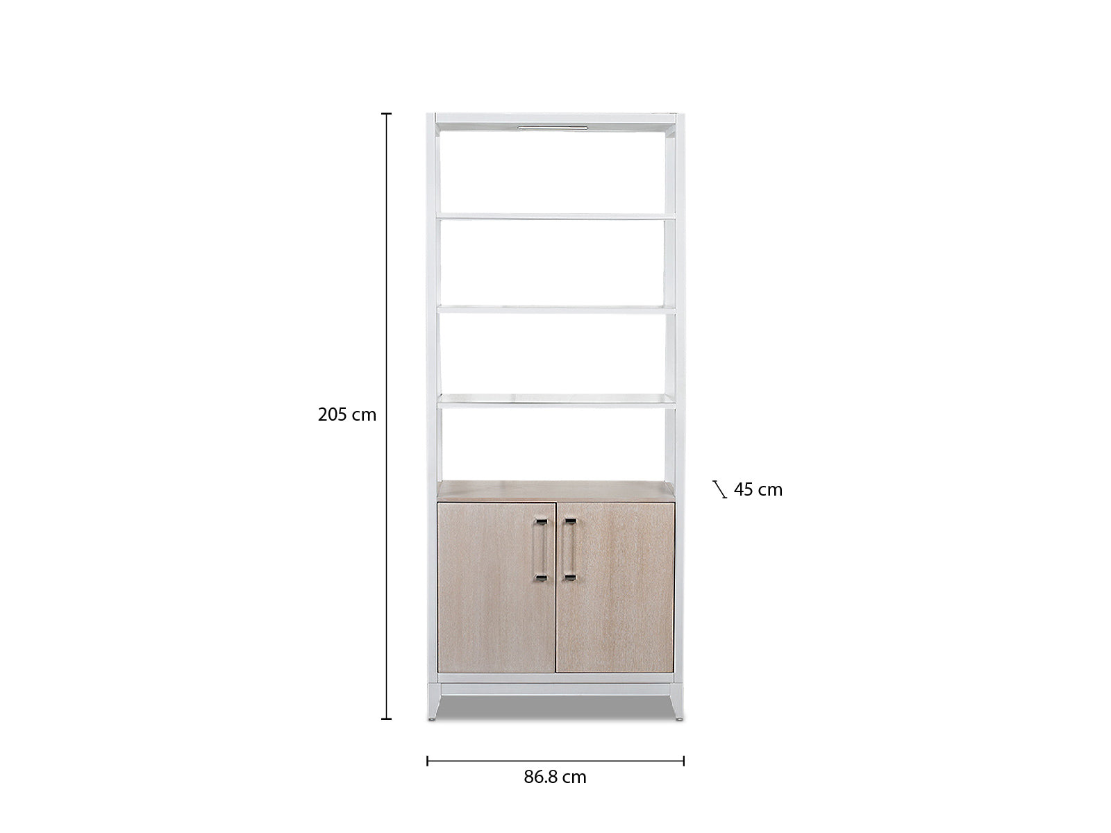 Vitrina Manhattan Blanco Wash