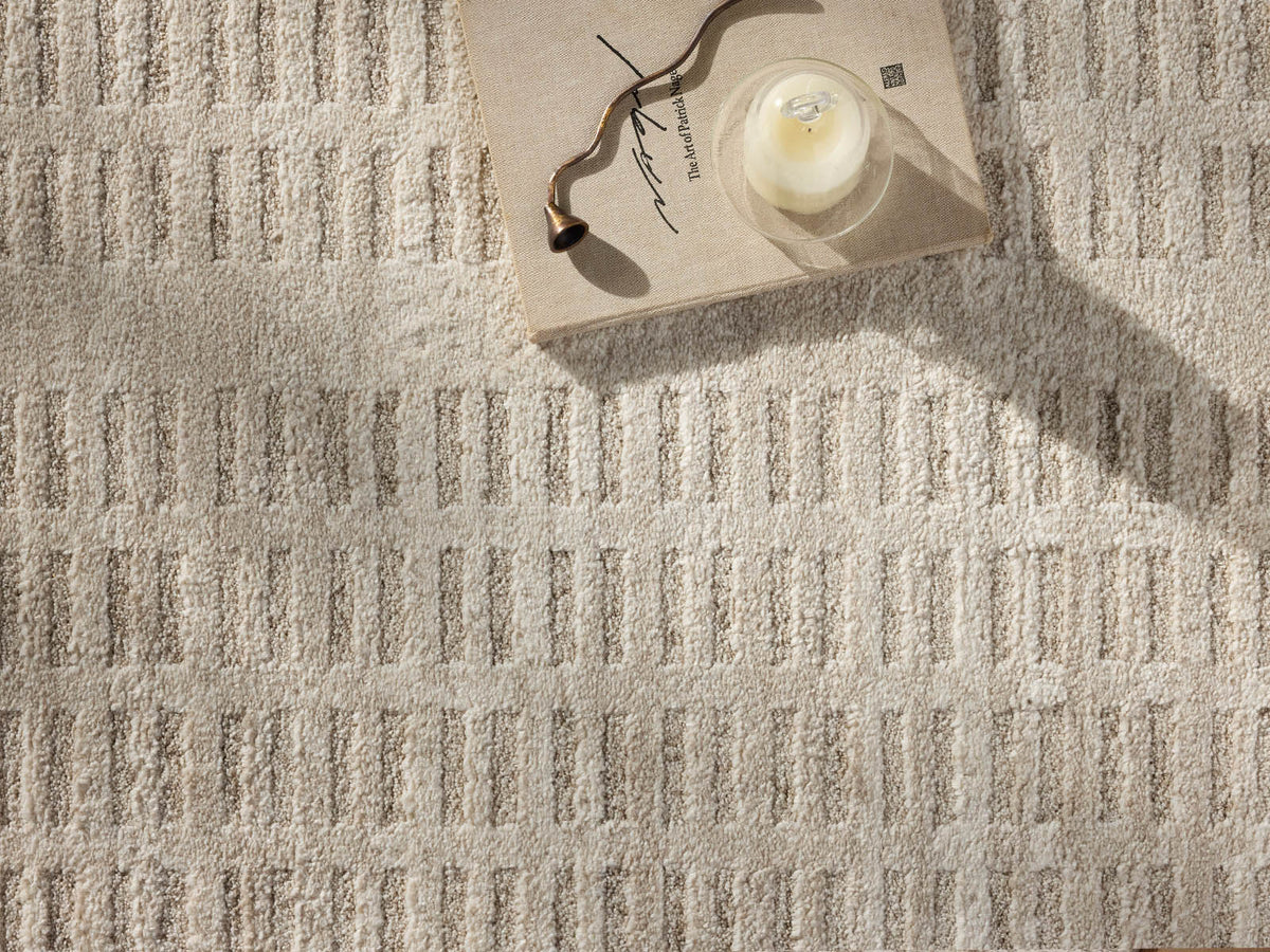 Alfombra Mot Beige Texturizada