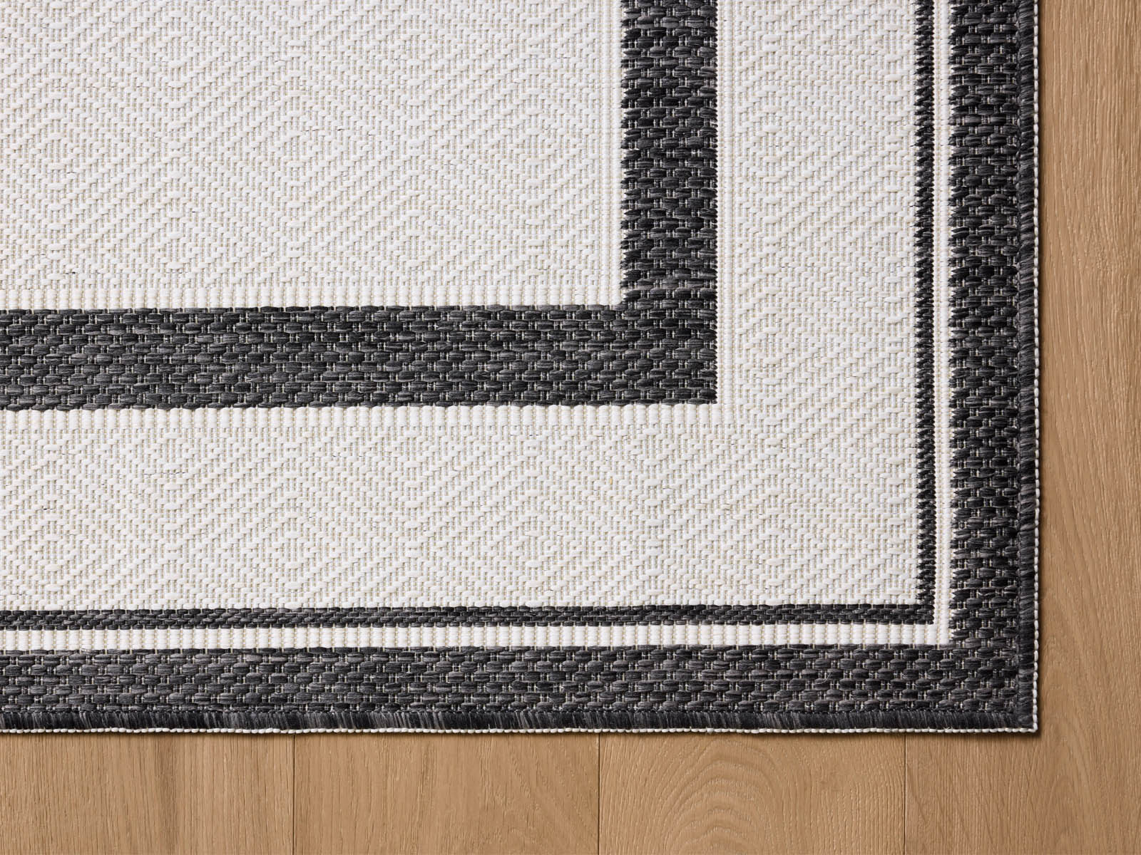 Alfombra Reversible C/Blanco y Negro