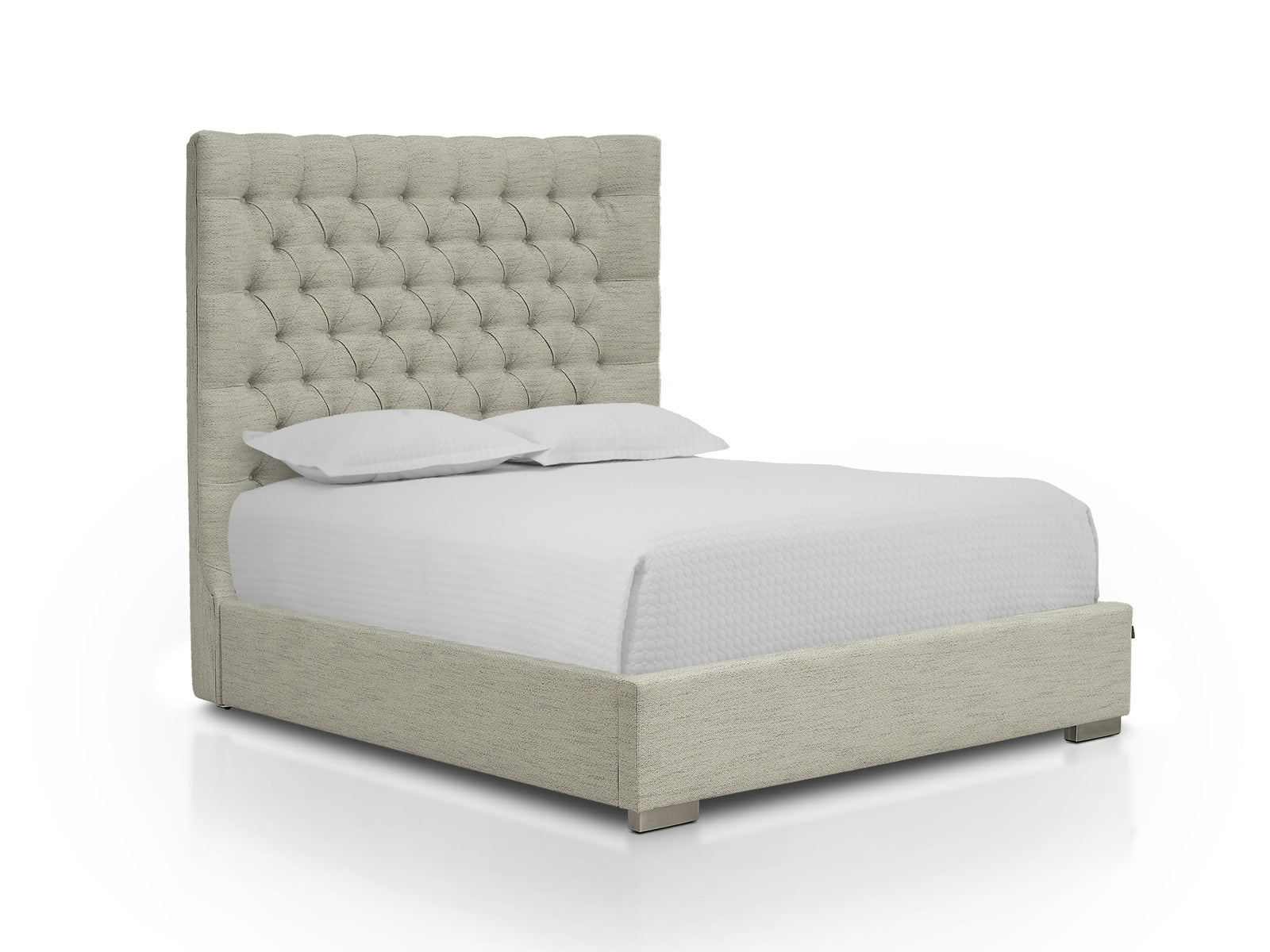 Cama Martini Capitoneada FloralWhite