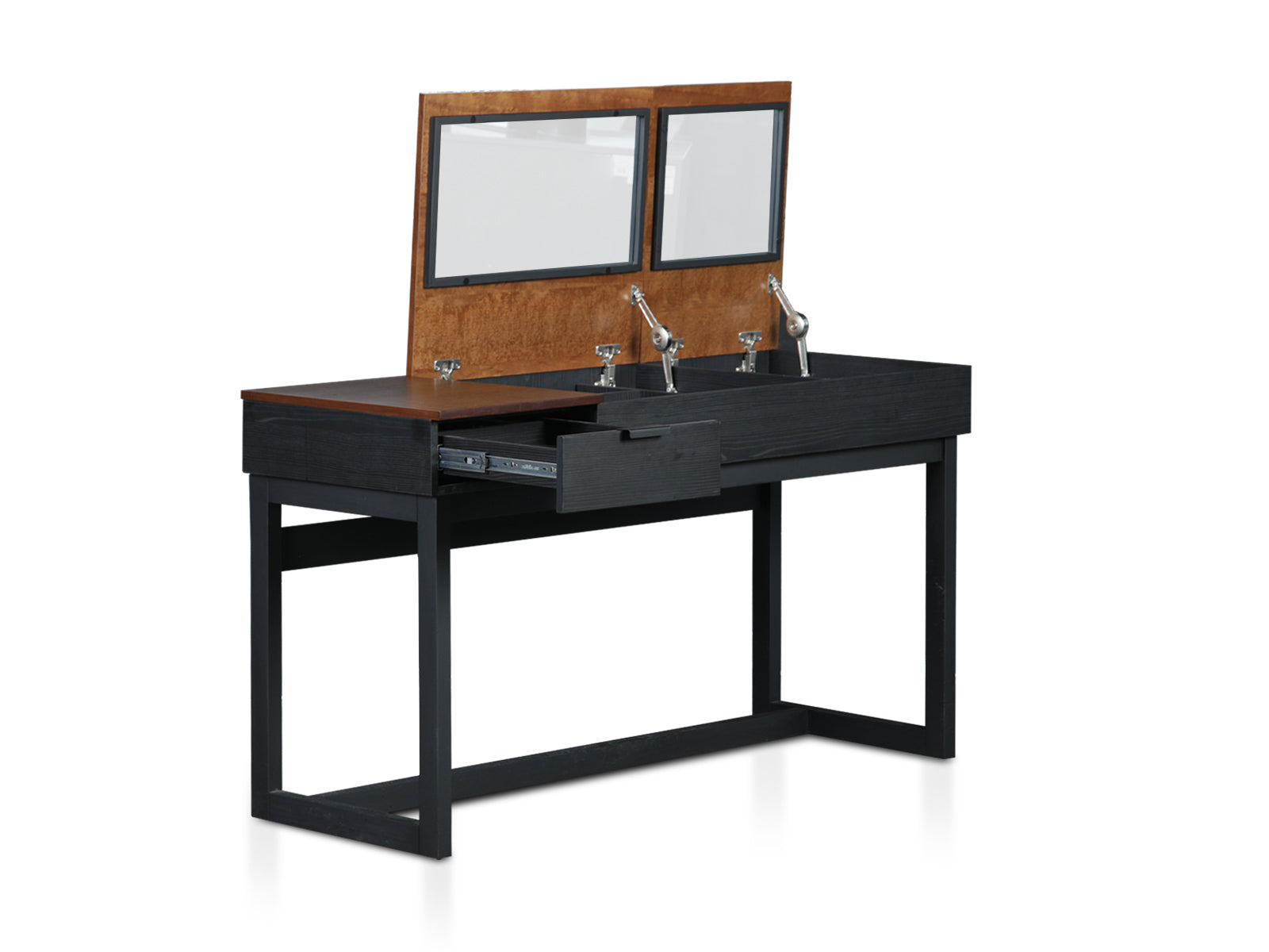 Tocador Escritorio Calabria C/Honey Wash & Negro