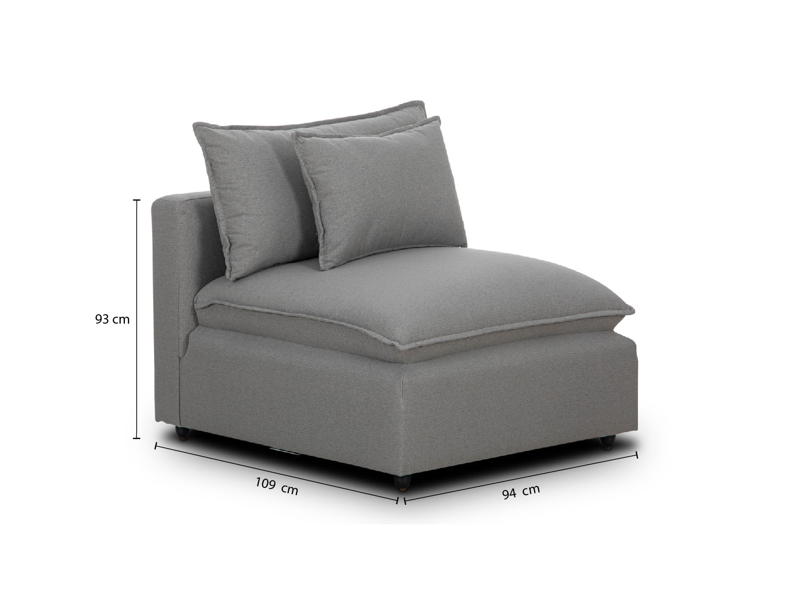 Sala Bella Modular 7P #Color_Silver"T36912"